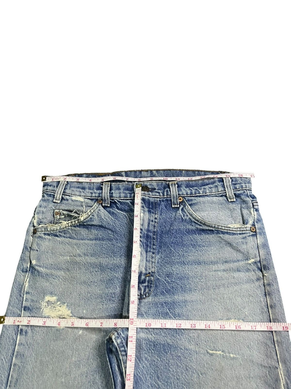 Levi's Vintage 90s Levis 505 Orange Tab Distressed Jeans Size US 33 - 6 Thumbnail