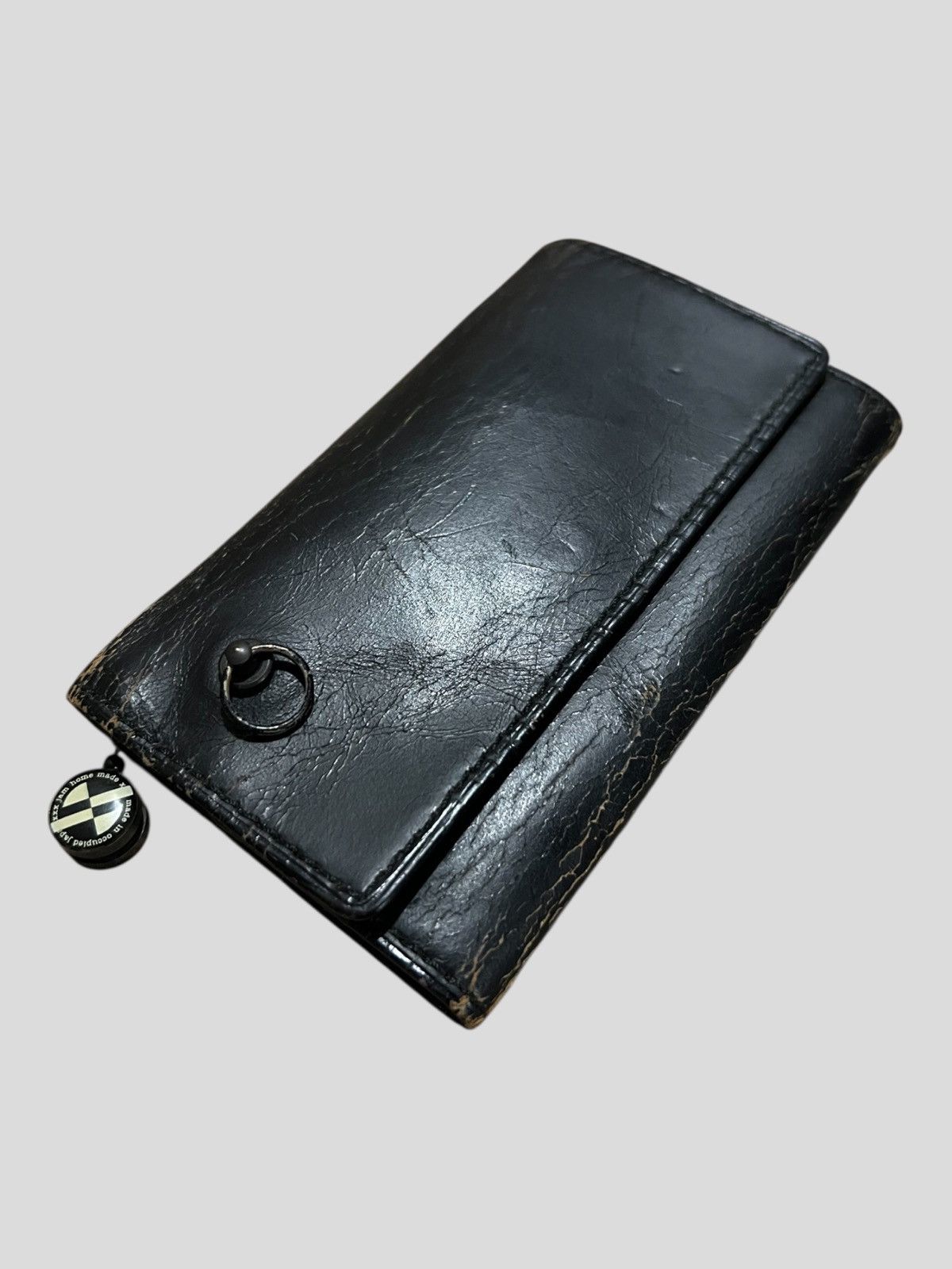 Jam Home Made Jam Home Made 4NK Trick Mini Broken Leather Trifold Wallets Size ONE SIZE - 1 Thumbnail