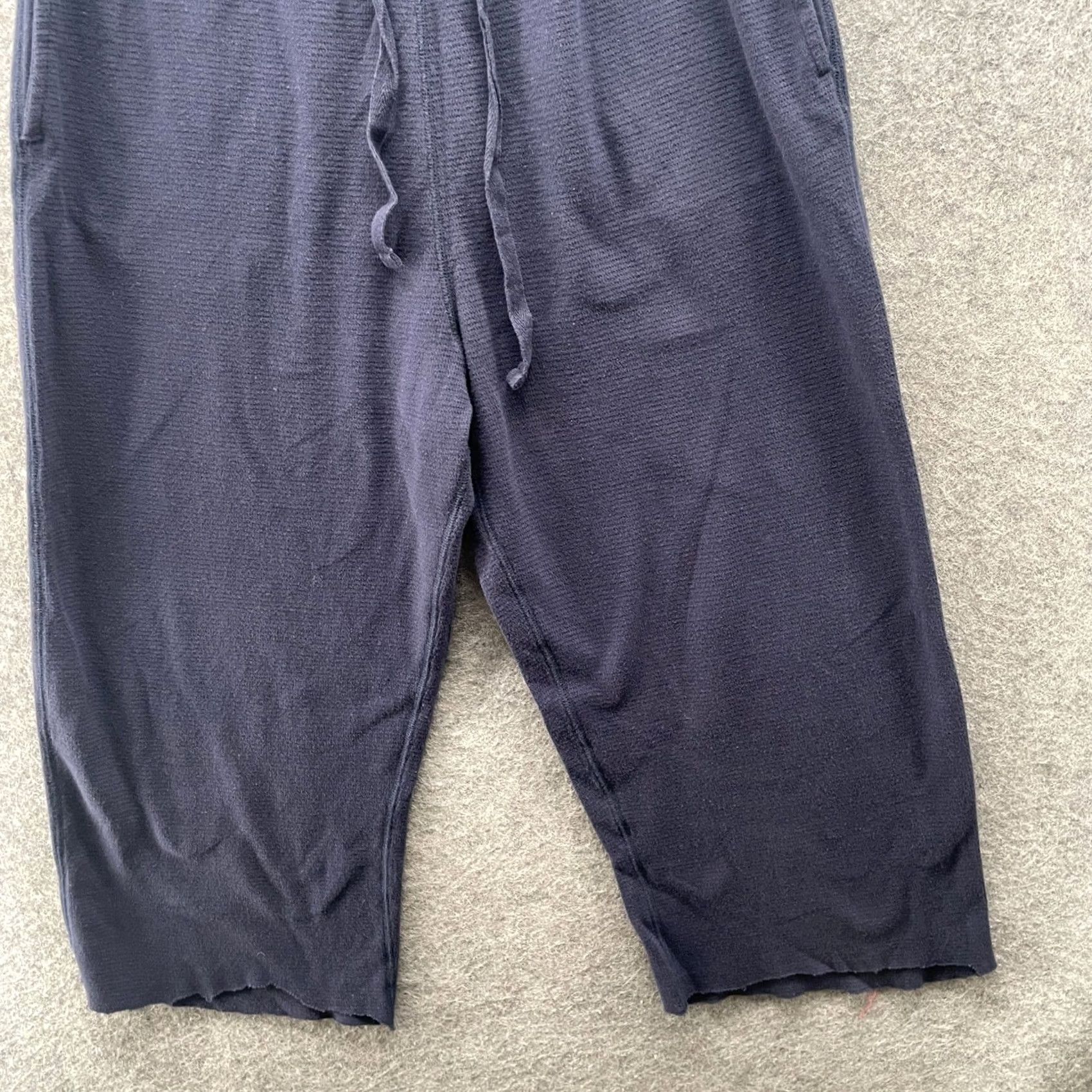 Polo Ralph Lauren Polo Ralph Lauren Sleepwear Pajama Pants Womens M Navy Cropped Wide Leg Cotton Size 32" / US 10 / IT 46 - 4 Thumbnail