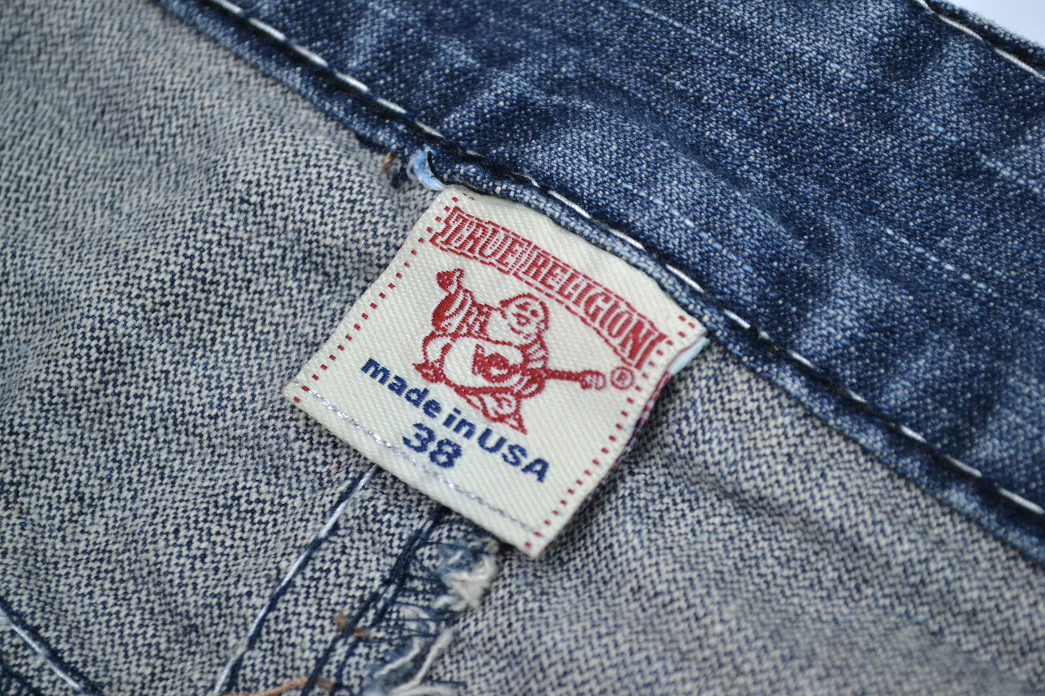 True Religion True Religion Billy Embroidered Men’s Blue Jeans Size US 38 / EU 54 - 6 Thumbnail