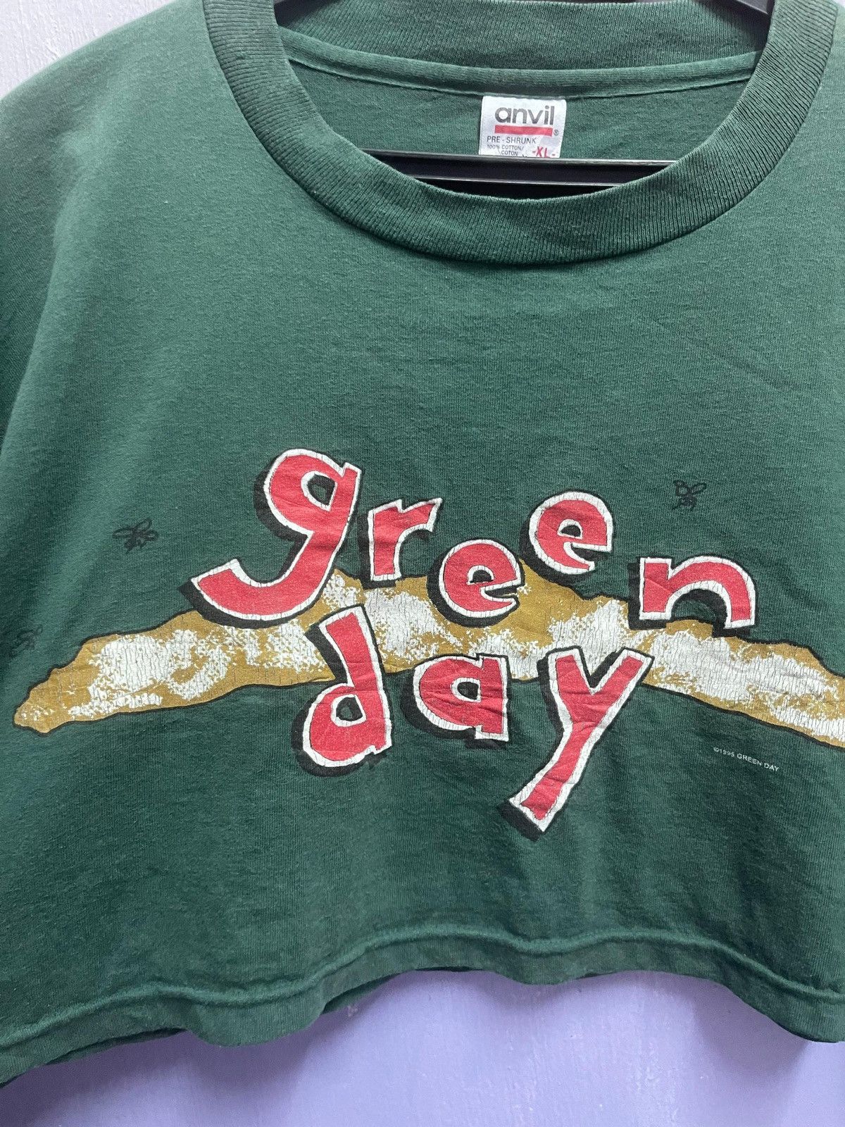 Band Tees Vintage 1995 Green Day Dookie Crop Tshirt Size US L / EU 52-54 / 3 - 7 Thumbnail