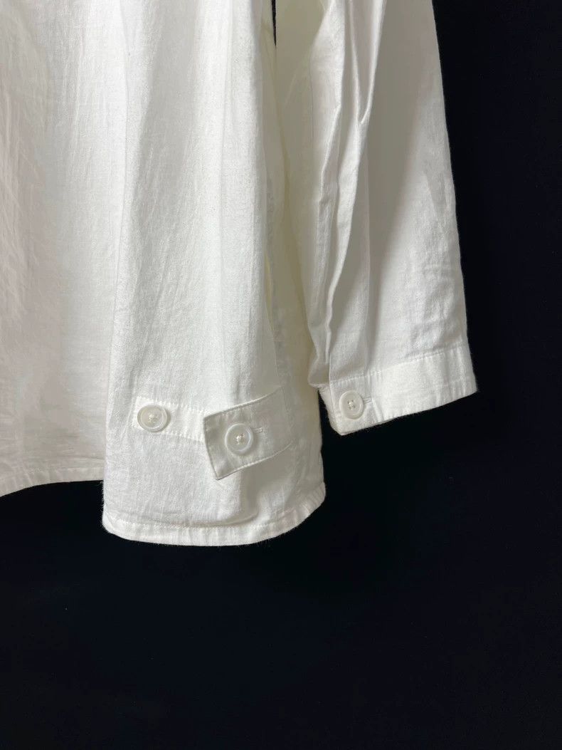 Yohji Yamamoto Yohji Yamamoto 22AW Cotton White Hooded Shirt 2505-Nextarro Size US M / EU 48-50 / 2 - 6 Thumbnail