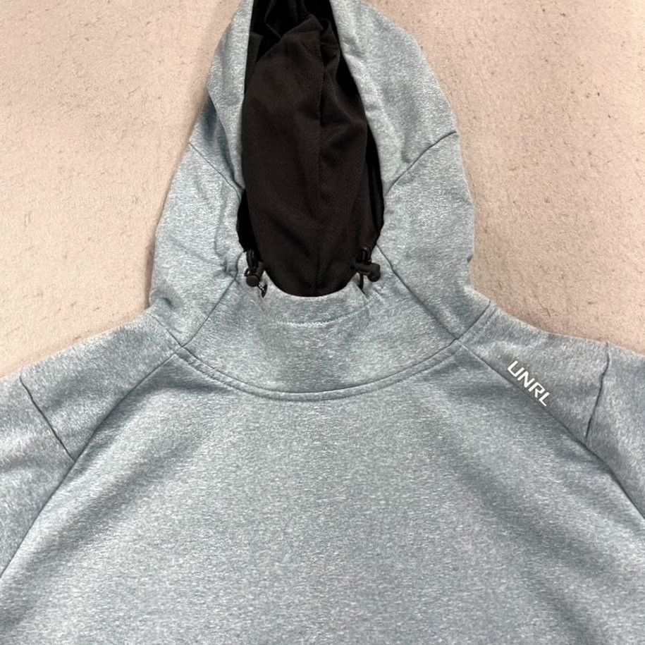 Vintage UNRL Hoodie Mens M Blue Gym Crossover Sweatshirt Workout Training Active Size US M / EU 48-50 / 2 - 2 Thumbnail