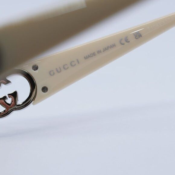 Gucci 🕶️ New Gucci GG1660S 004 Sunglasses - Shiny Ivory Frame Size ONE SIZE - 7 Thumbnail