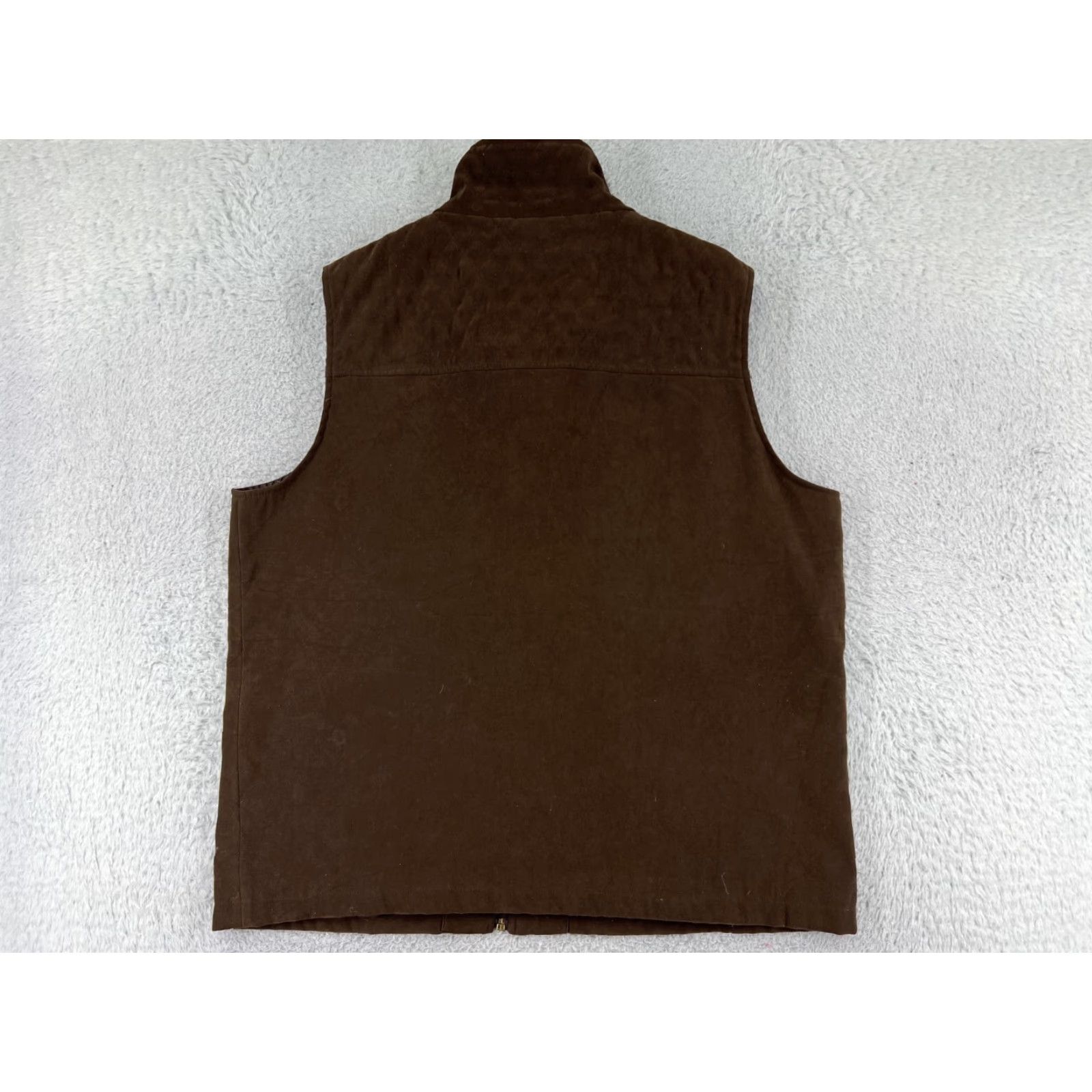 Vintage Allison Daley Vest Women 14 Brown Full Zip Pockets Polyester Blend Camping Hike Womens Size XL / US 12-14 / IT 48-50 - 2 Thumbnail