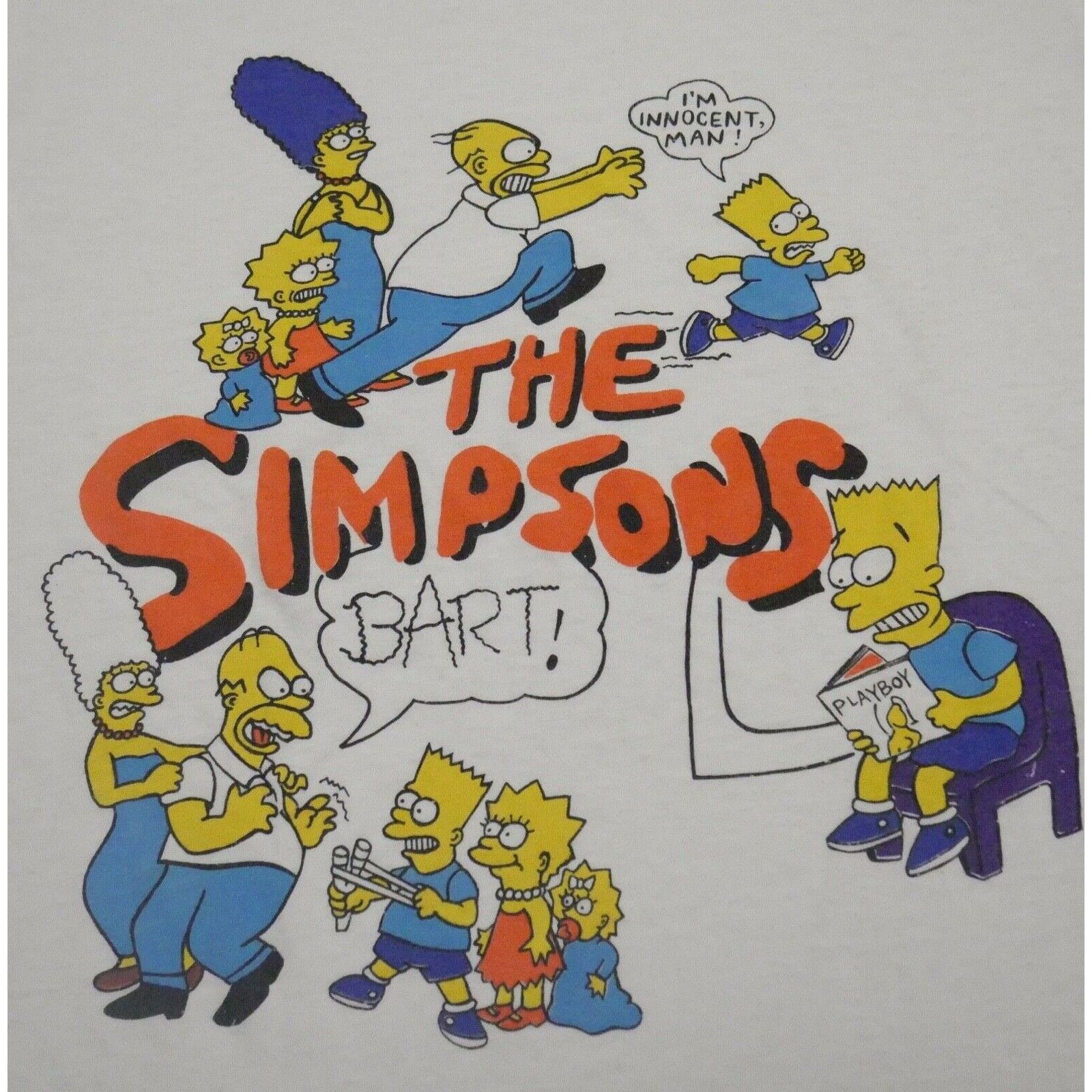 Other Vintage The Simpsons T-Shirt Artwork Bart Cartoon Groening Size US M / EU 48-50 / 2 - 1 Thumbnail
