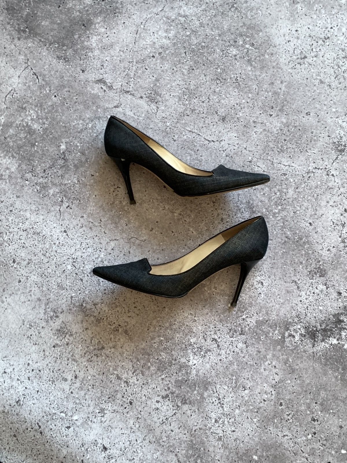 Jimmy Choo 🔥JIMMY CHOO DENIM HEELS Size US 10 / IT 40 - 3 Thumbnail