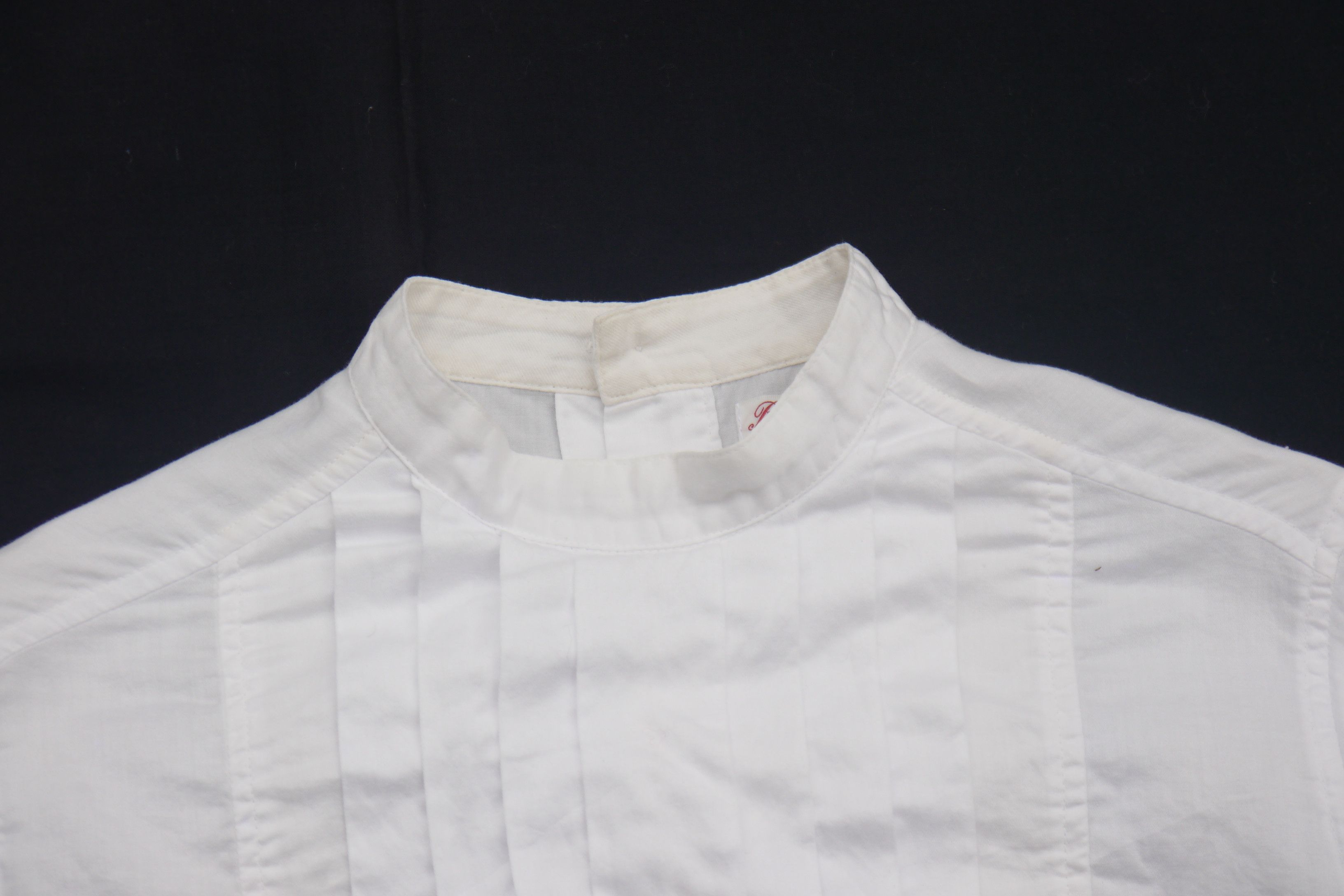 Japanese Brand (S451) Beams Boy White Pleated French Cuff Shirt Japan Size S / US 4 / IT 40 - 2 Thumbnail