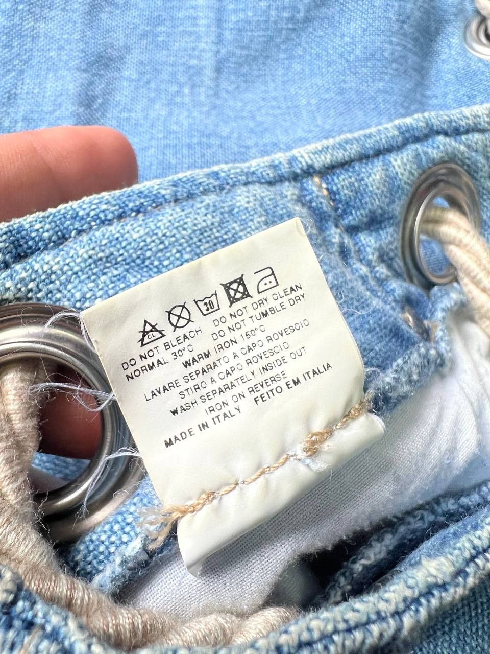 Jean Paul Gaultier Vintage Jean Paul Gaultier denim trompe l'oeil linen pants Size US 34 / EU 50 - 17 Thumbnail