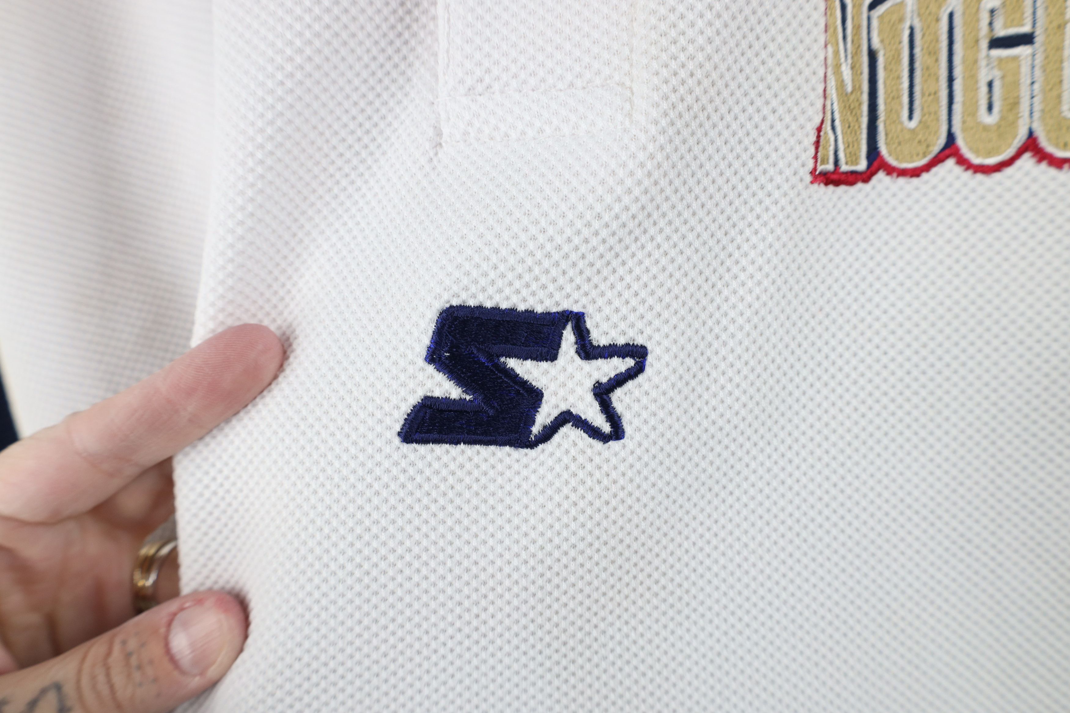 Starter Starter NBA Authentics Worn Eric Washington Warm Up Shirt Size US XXL / EU 58 / 5 - 5 Thumbnail