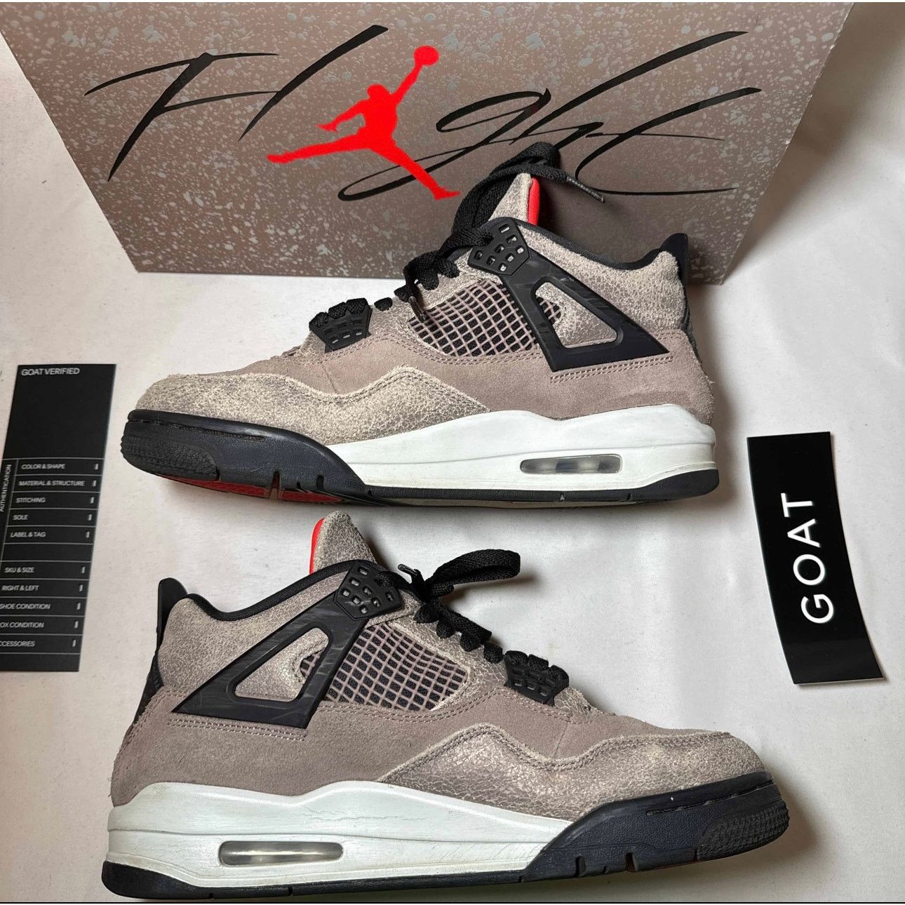 Jordan Brand × Nike Size 8 - Air Jordan 4 Retro Taupe Haze Men's Shoes Ships Now Size US 8 / EU 41 - 3 Thumbnail