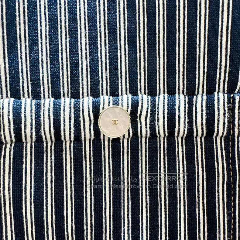 Chanel Chanel Metal micro-label striped suspender skirt Size XS / US 0-2 / IT 36-38 - 3 Thumbnail