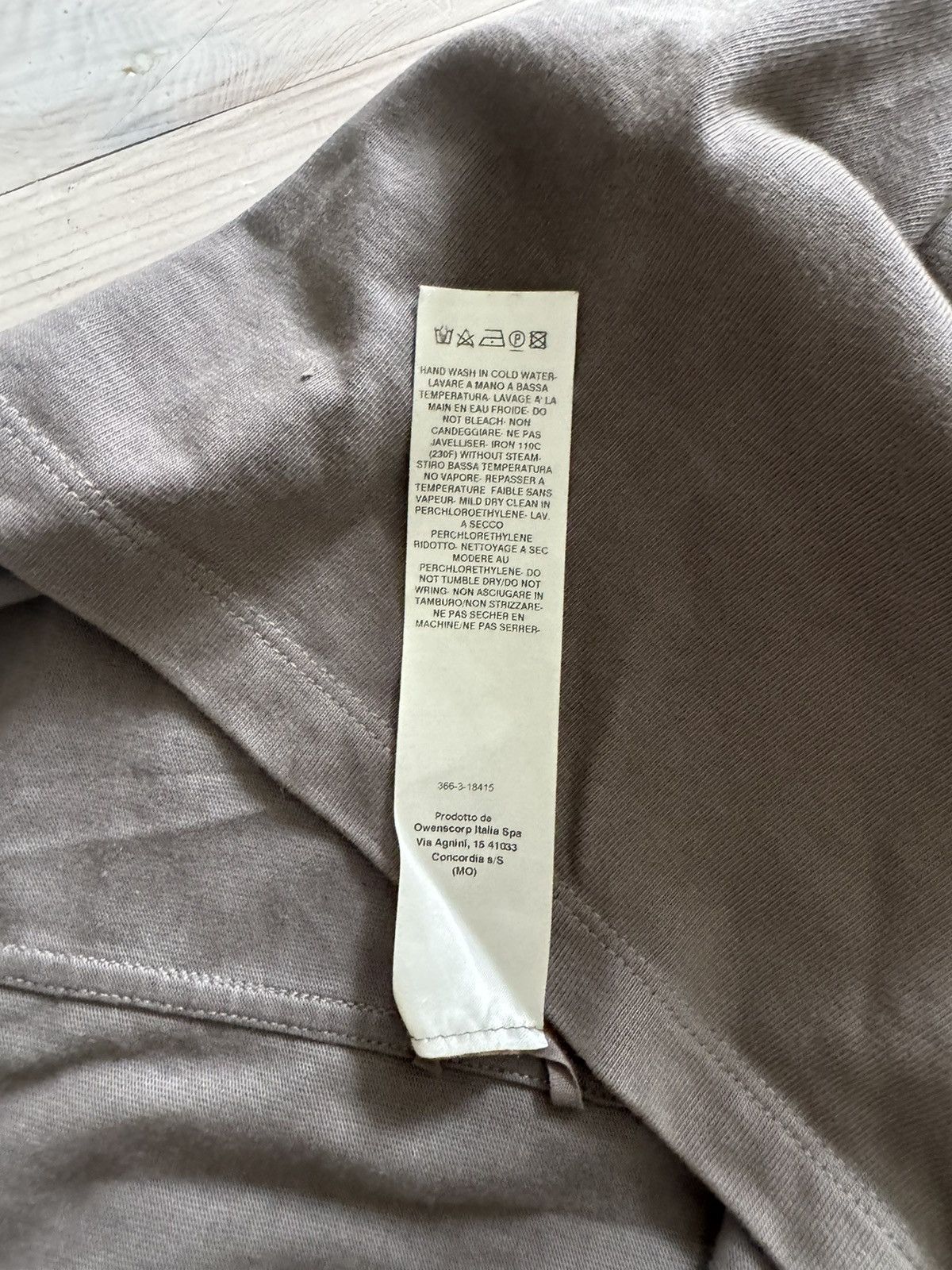 Rick Owens Rick Owens Mainline Hoodie in Dust Size US M / EU 48-50 / 2 - 7 Thumbnail