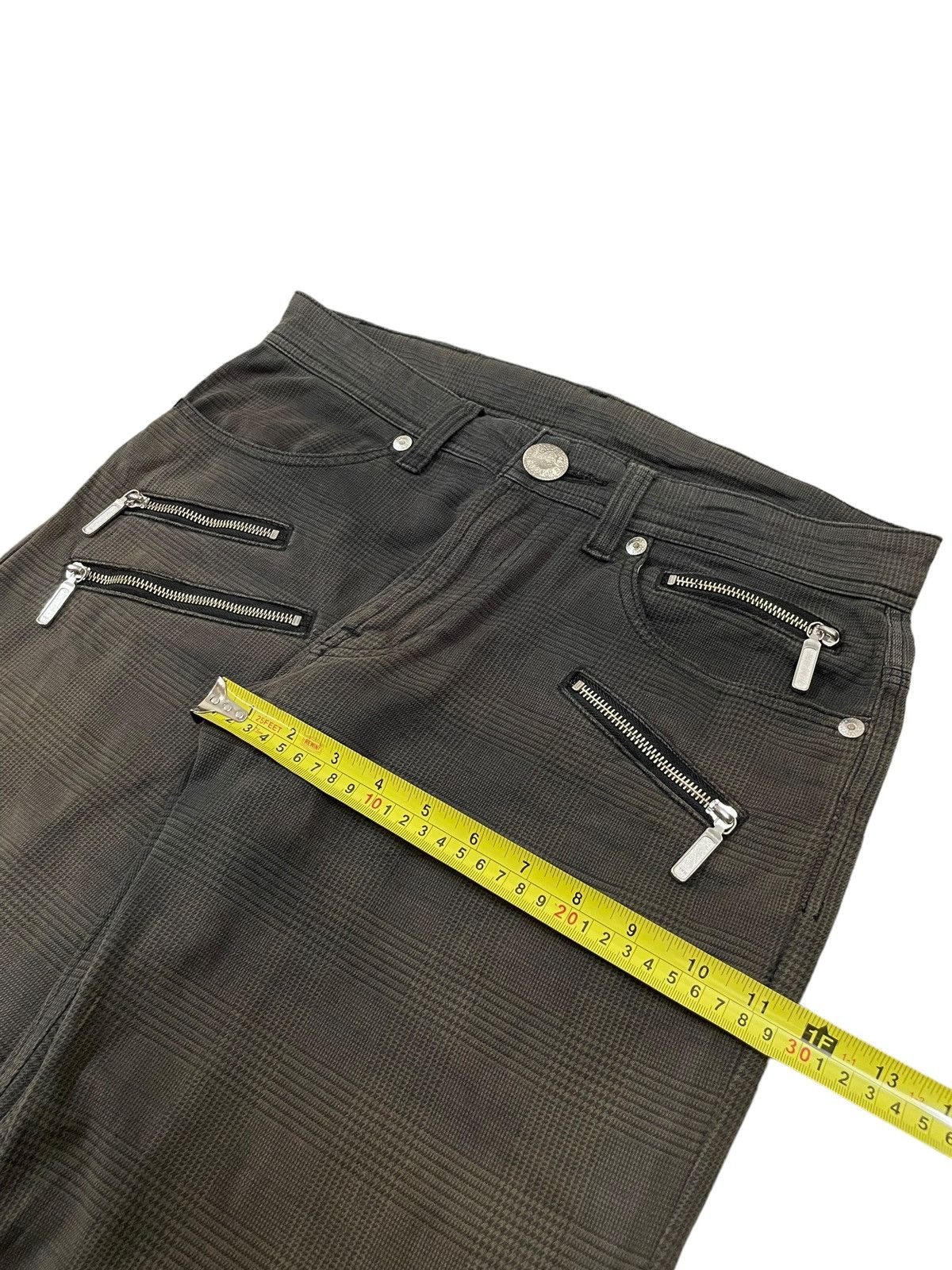 Lee Vintage Lee Rider Zippers Punk Bondage Style Plaid Pants Size US 33 - 19 Thumbnail