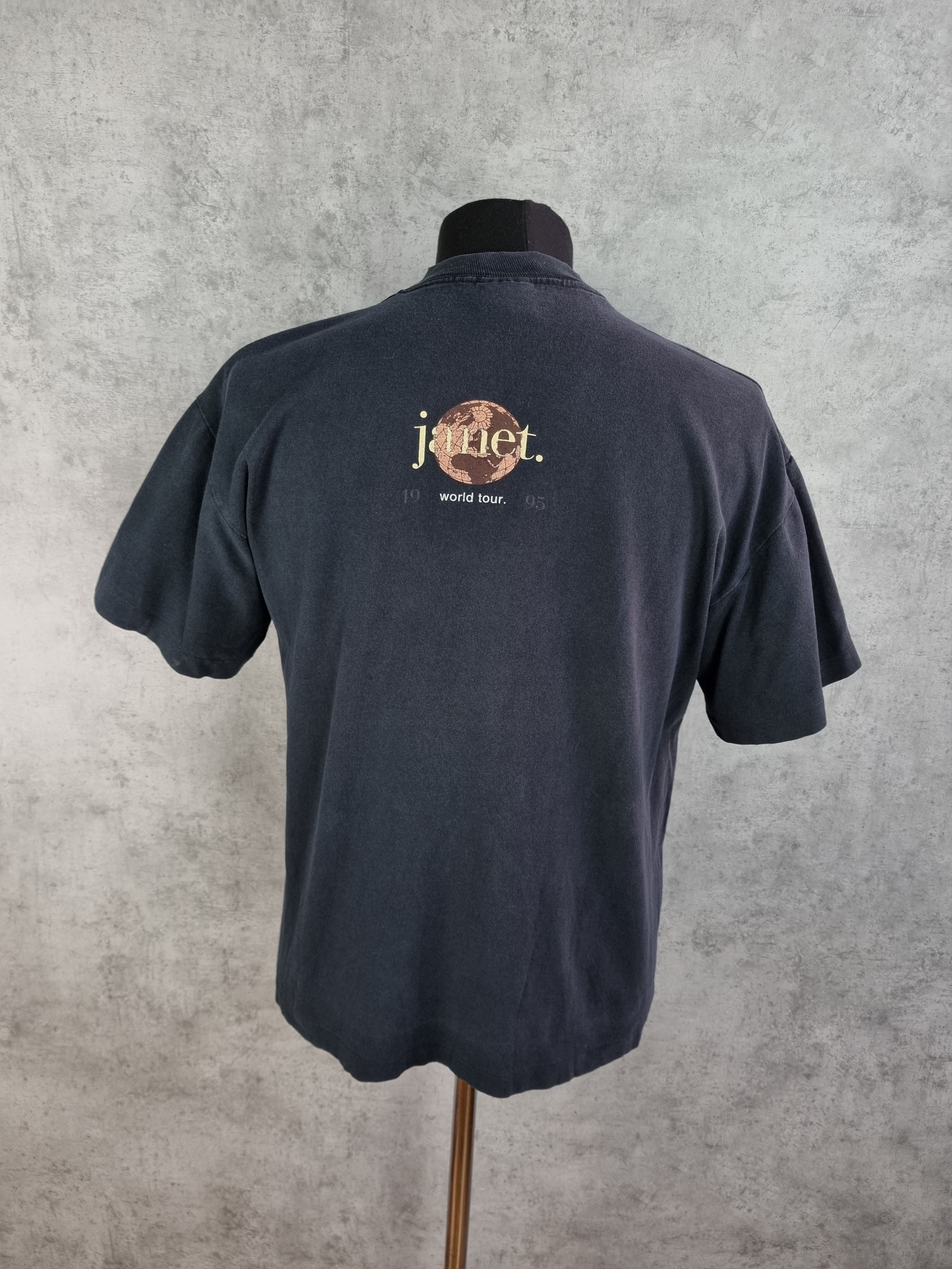 Band Tees × Vintage Janet World Tour 1995 Big Portret Print Vintage Tee shirt Size US L / EU 52-54 / 3 - 12 Thumbnail