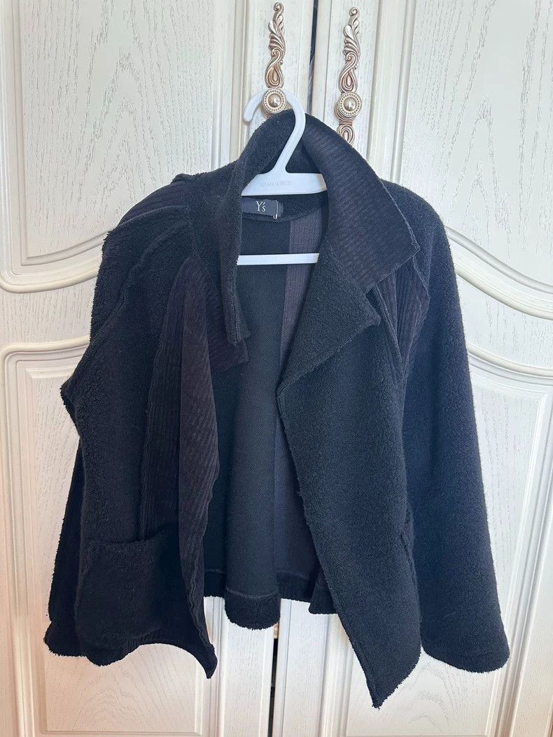 Y's Y's 24AW pin cropped casual patchwork jacket Size US M / EU 48-50 / 2 - 2 Thumbnail
