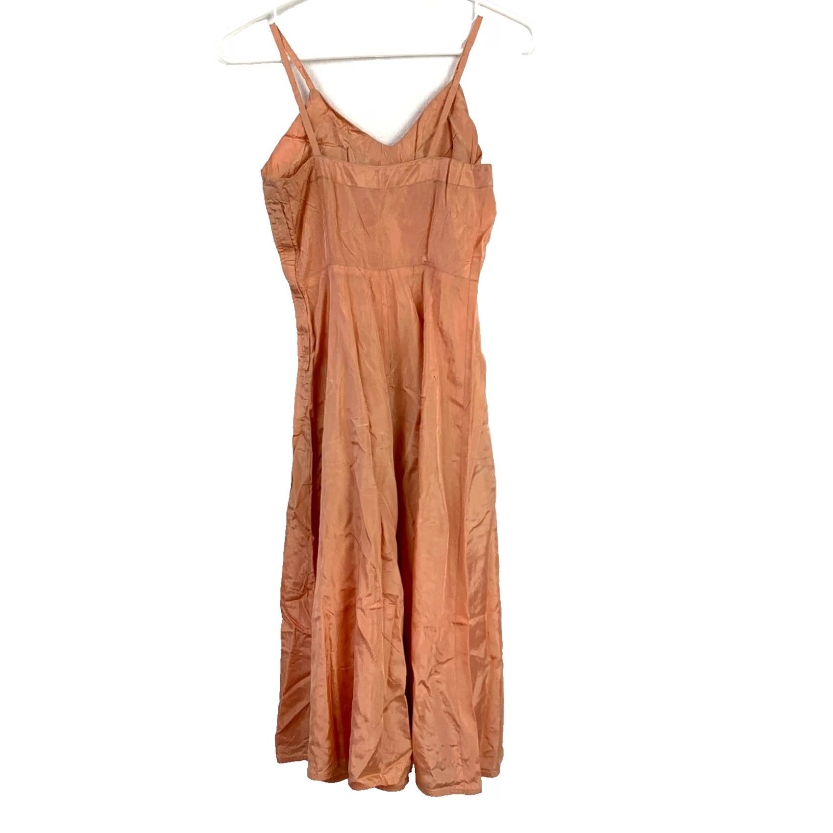 Vintage VINTAGE 60s Crown Zipper Dusty Pink Slip Chest 13.25" Regular Size Adult Long 41" Shoulder to Shoulder 8" Womens Girls Mens Size ONE SIZE - 3 Thumbnail