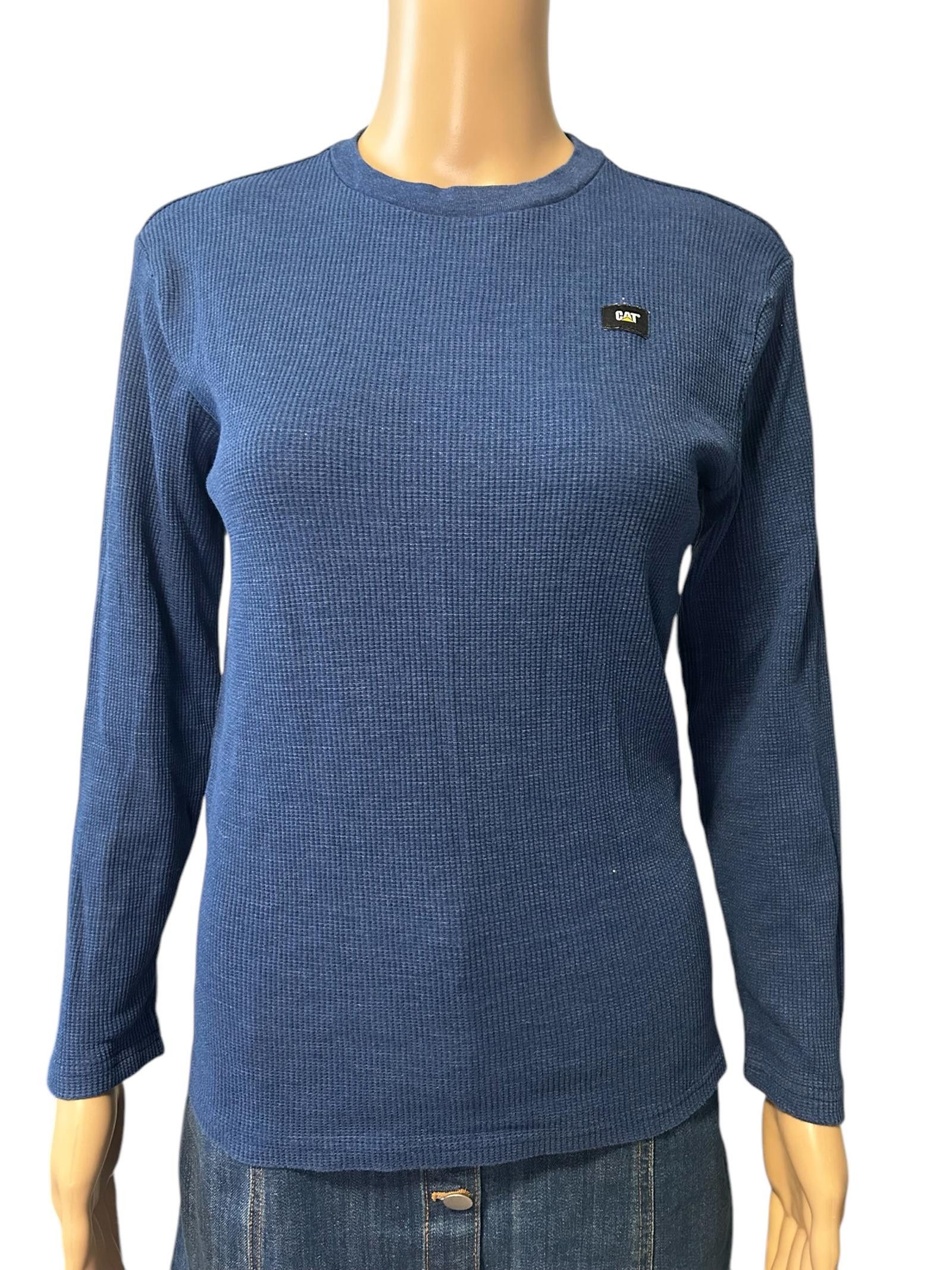 Designer CAT Women's Long Sleeve Ribbed Top Size US XL / EU 56 / 4 - 2 Thumbnail