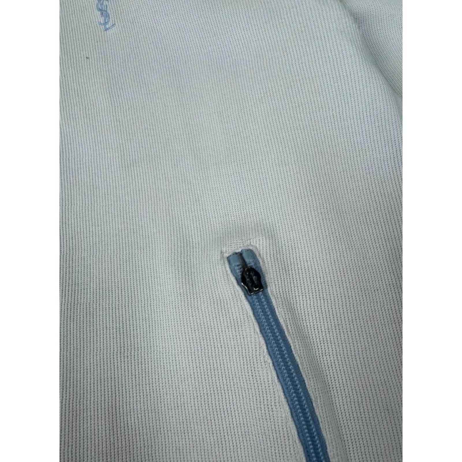Yves Saint Laurent YSL Zip Up Hoodie Men SZ S White Shirt Hoodie Logo Size US S / EU 44-46 / 1 - 7 Thumbnail