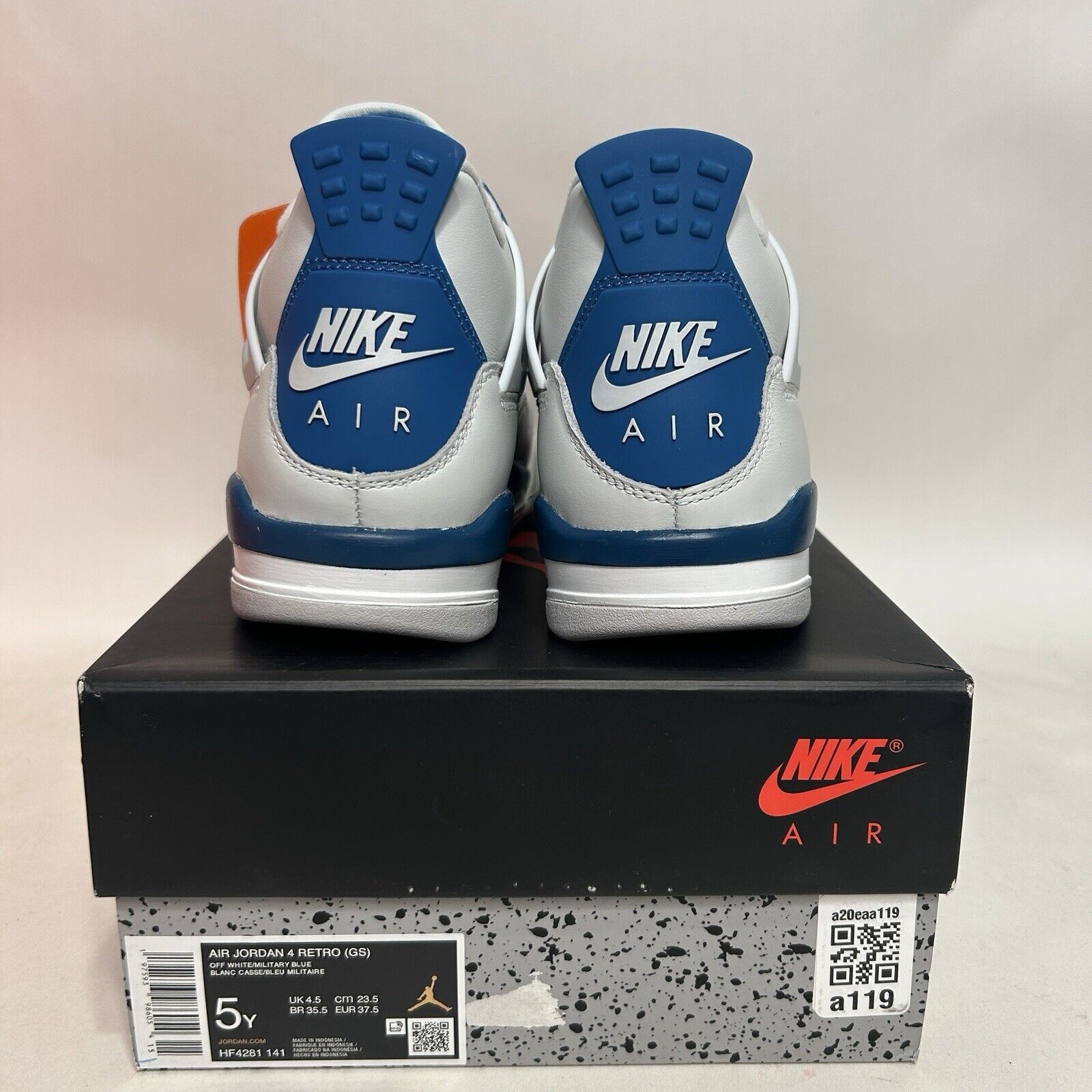 Nike Air Jordan 4 Retro GS “Military/Industrial Blue” 2024