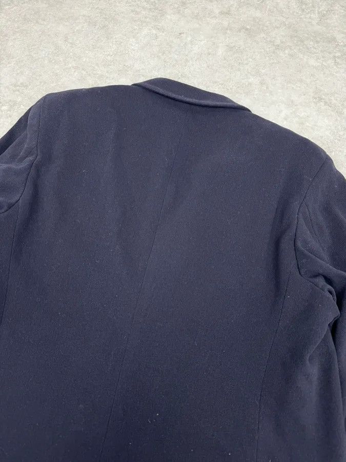 Armani Collezioni 1990s Giorgio Armani Le Collezioni Navy Wool Officier Trench Coat Size US L / EU 52-54 / 3 - 6 Thumbnail
