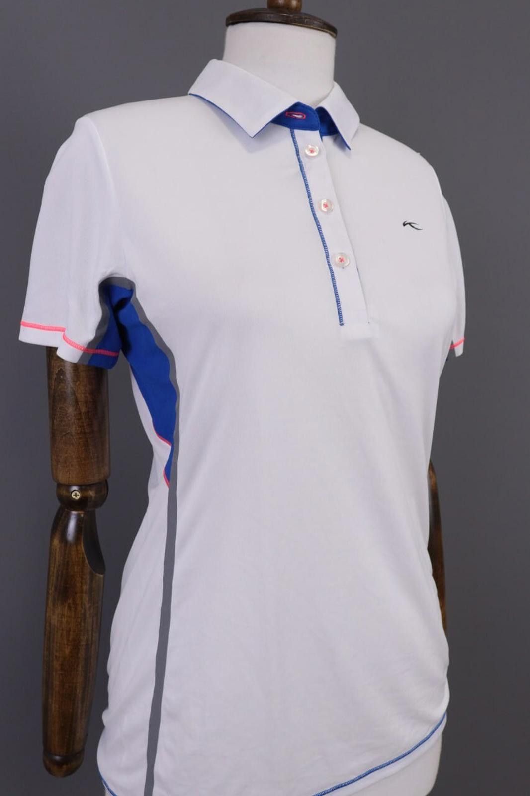 KJUS KJUS Ladies Brora SS Polo White Polo Shirt Size 38 / M Size M / US 6-8 / IT 42-44 - 7 Thumbnail