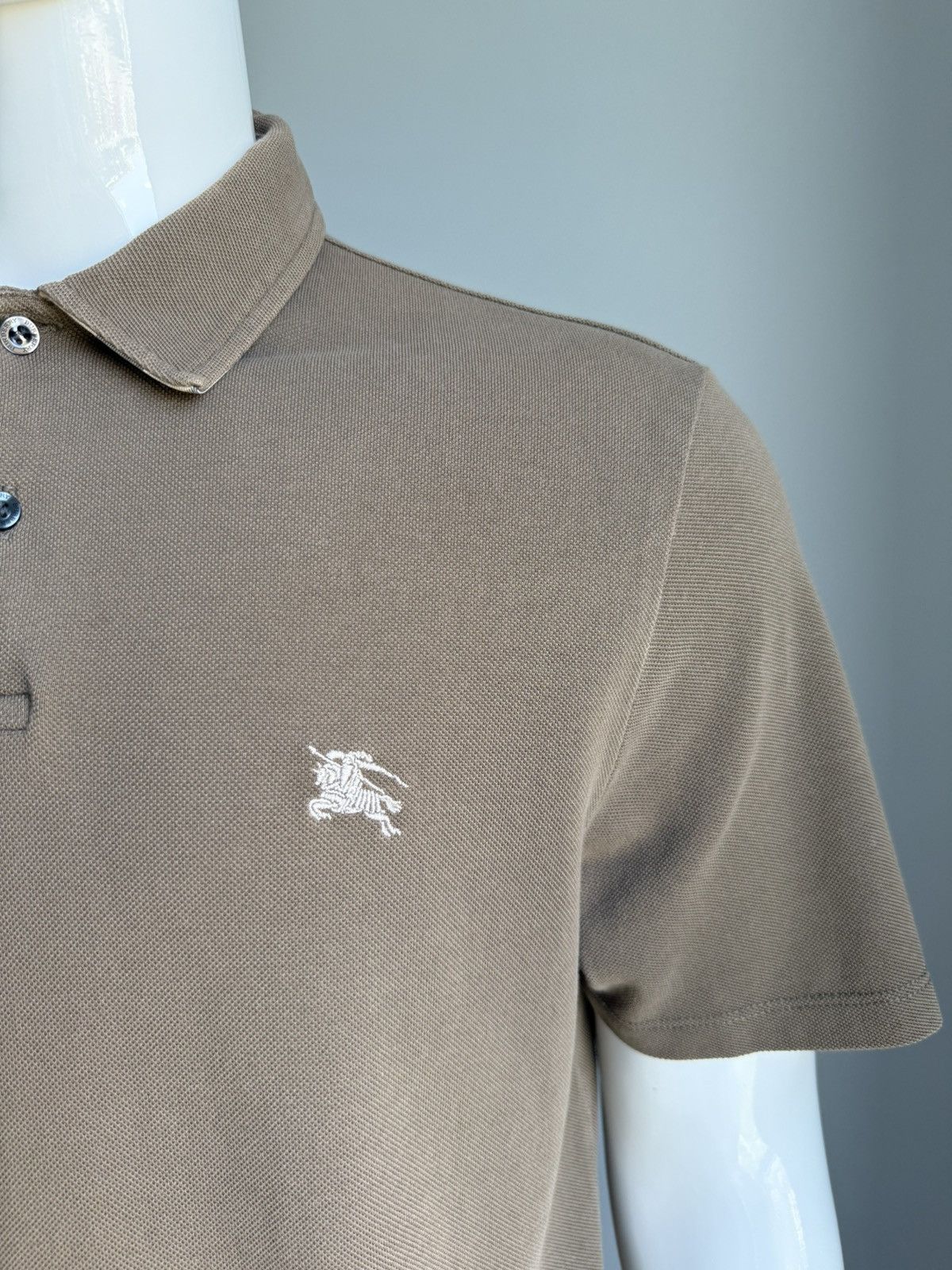 Burberry Burberry Brit Polos tee brown Nowa Check Size US XL / EU 56 / 4 - 7 Thumbnail