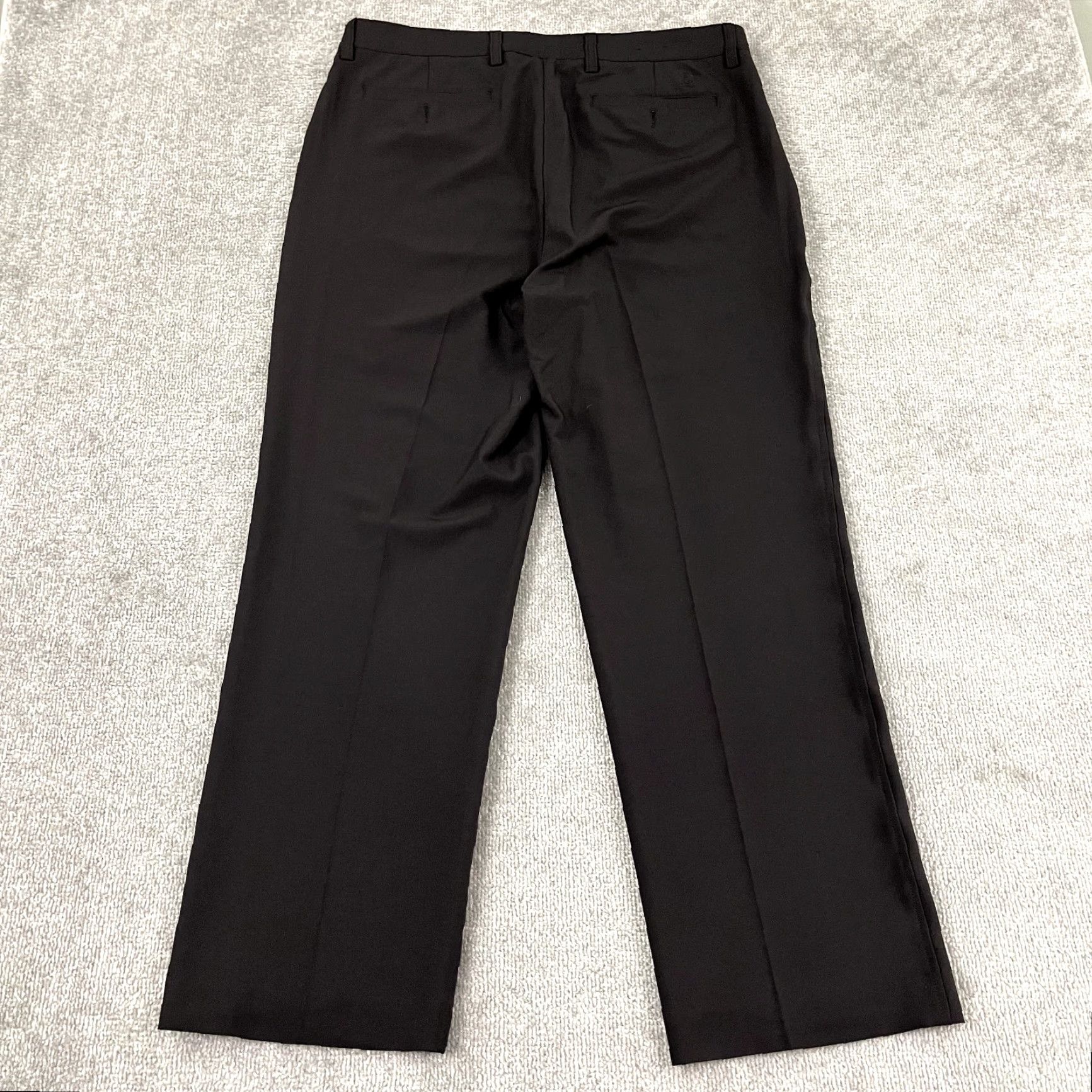 Footjoy FootJoy Pants Mens 36 x 30 Straight Leg Black Chino Casual Pleated Sports Outdoor Regular Size US 36 / EU 52 - 6 Thumbnail