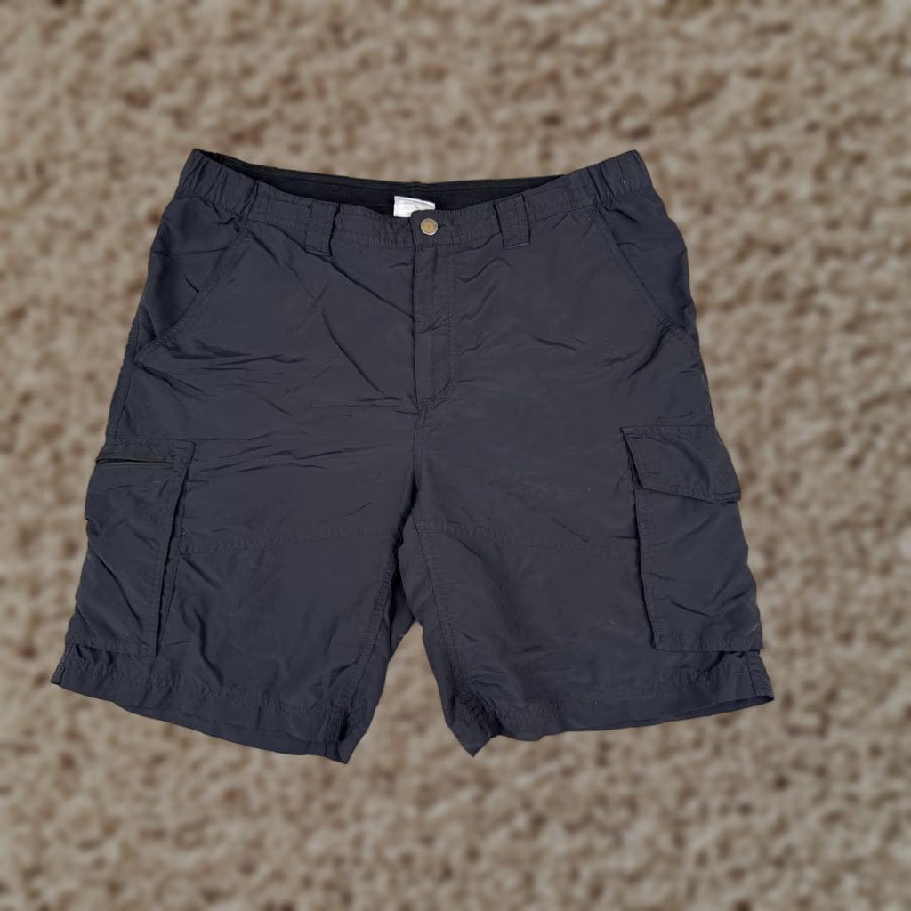 Vintage Columbia Men’s Cargo Shorts 38 Black Nylon 100% Nylon Cargo Pocket Belted Pockets Inseam 10 Comfort Size US 38 / EU 54 - 1 Thumbnail