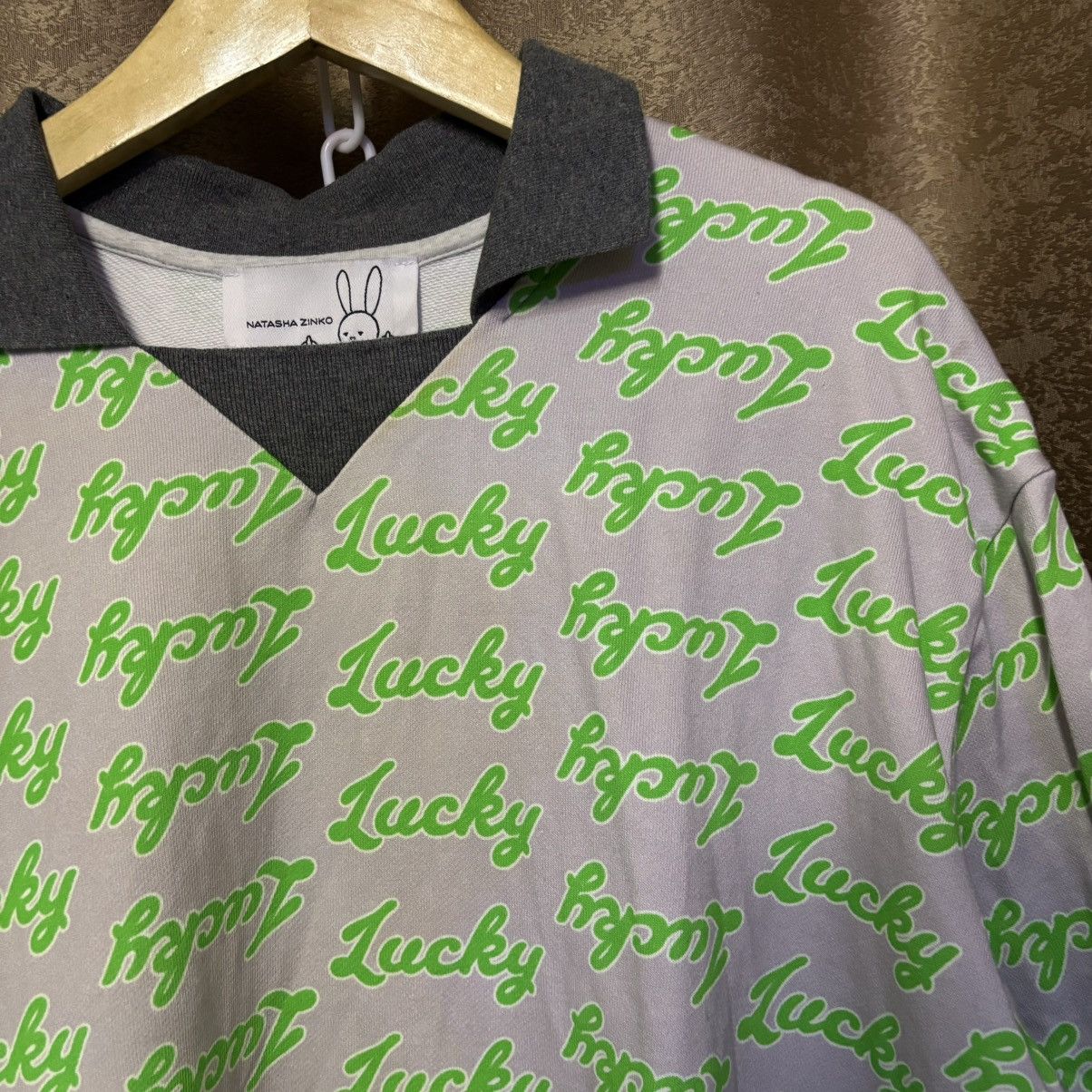 Natasha Zinko Natasha Zinko - Lucky Print T Shirt With Collar Size M / US 6-8 / IT 42-44 - 3 Thumbnail