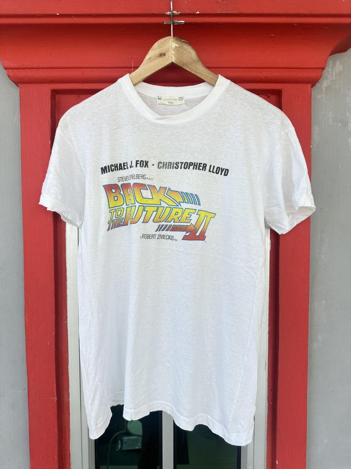 Vintage Vintage 80s Back To The Future Movie Promo Tee Size US M / EU 48-50 / 2 - 1 Thumbnail