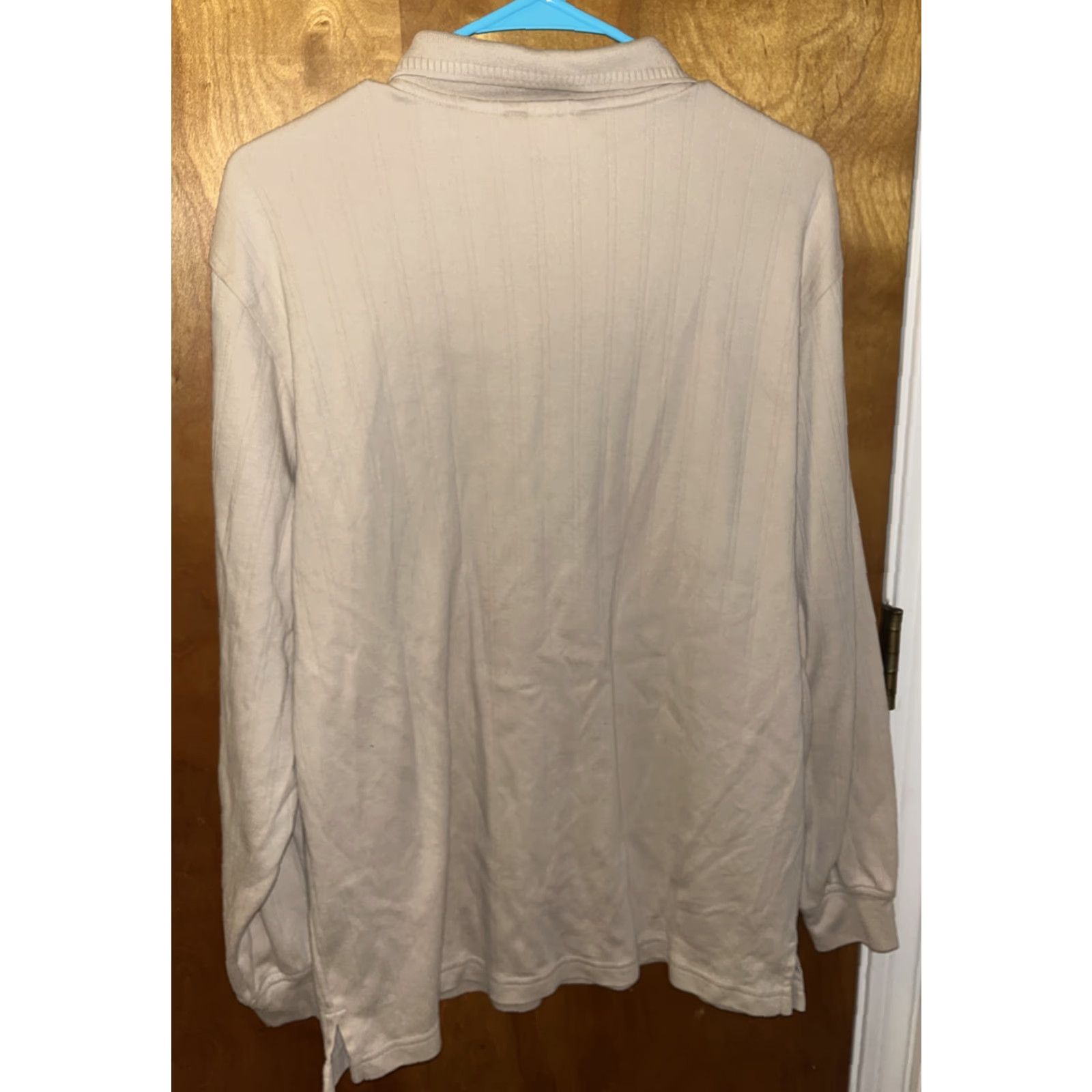 Vintage VINTAGE L.L. Bean Polo Shirt Beige Striped Long Sleeve Adult Medium Outdoor Preppy Mens Size US M / EU 48-50 / 2 - 4 Thumbnail