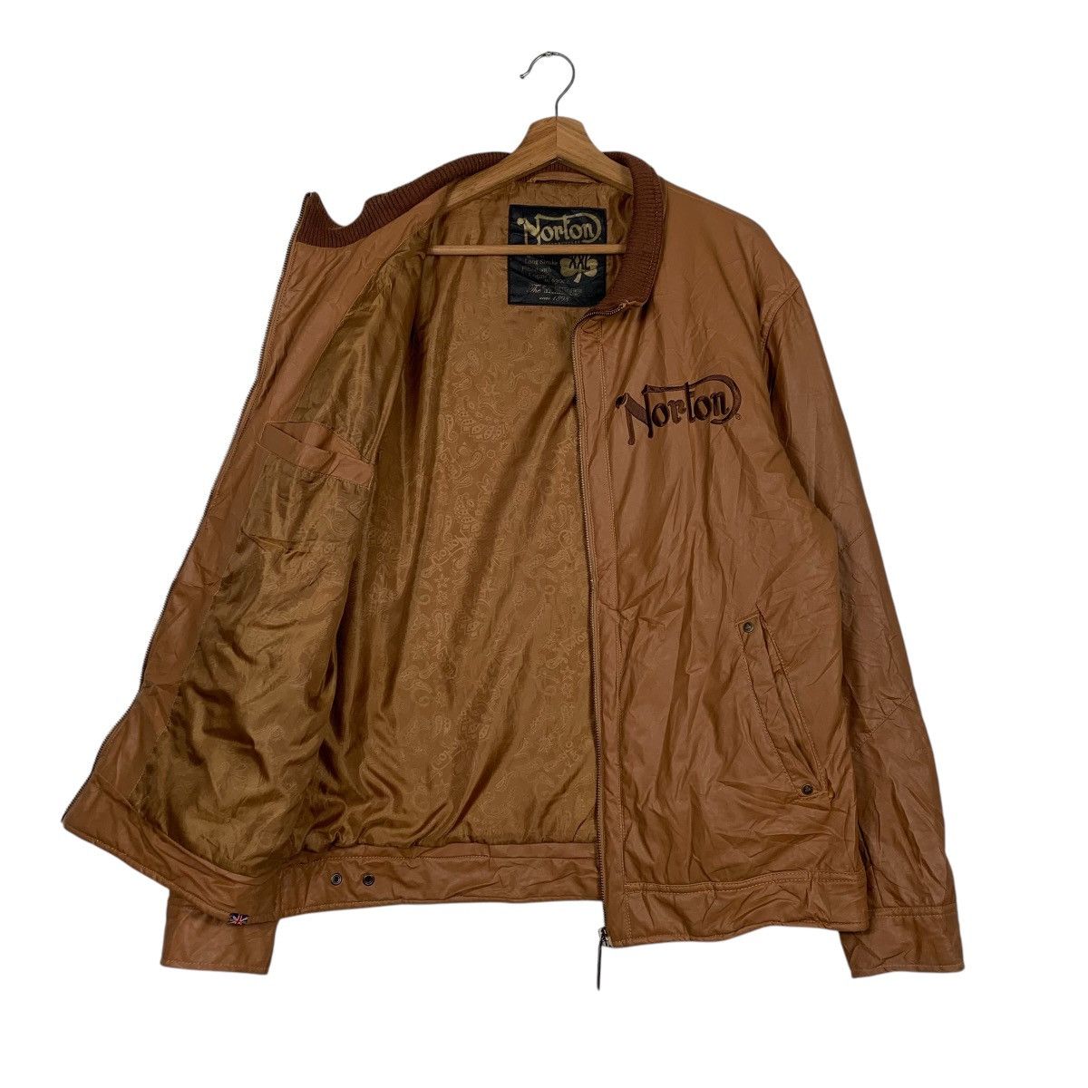 Japanese Brand Norton Motorcycle Riding Synthetic Leather Jacket Size US XXL / EU 58 / 5 - 10 Thumbnail