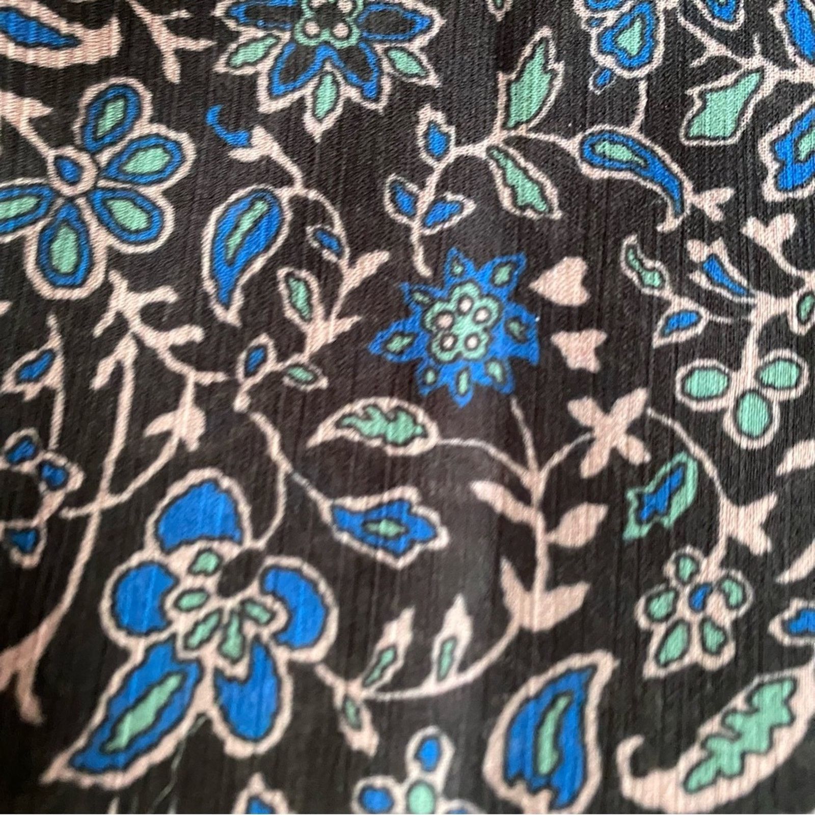 Veronica Beard Veronica Beard $277 Jaz Black Floral Balloon Sleeve Blouse 0 Size XS / US 0-2 / IT 36-38 - 4 Thumbnail