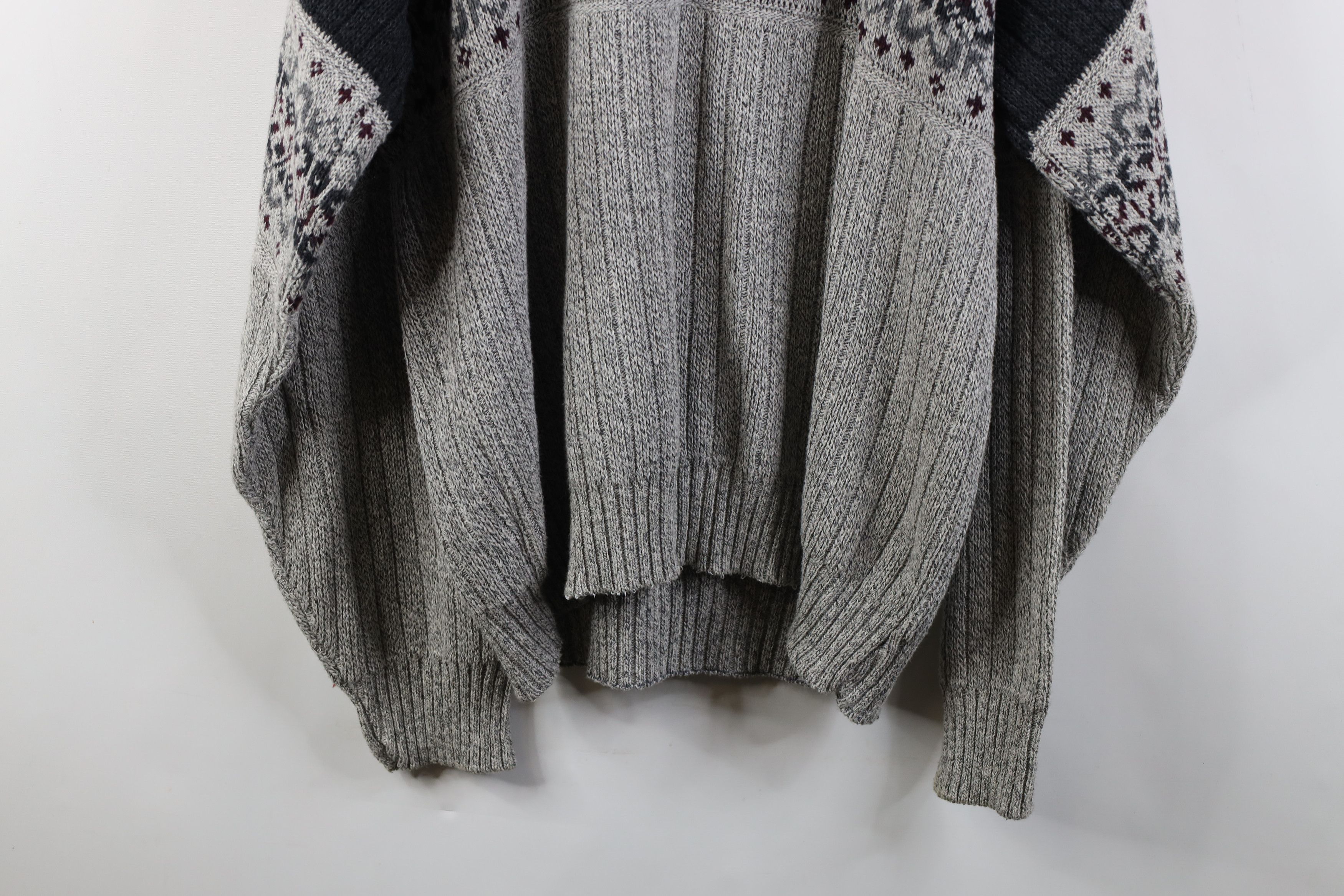 Vintage Vintage 90s Streetwear Ribbed Knit Crewneck Sweater USA Size US XL / EU 56 / 4 - 11 Thumbnail