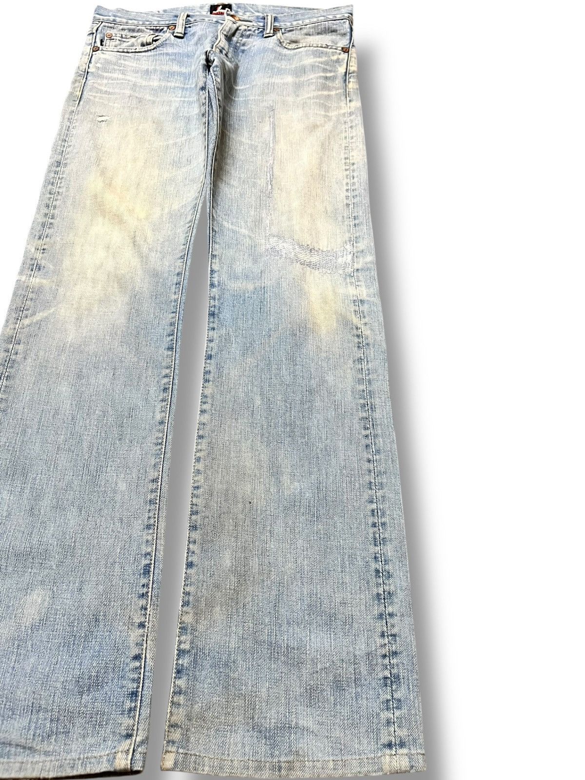Paul Smith Red Ear Vintage Red Ear Paul Smith Faded Grunge Denim Size US 31 - 4 Thumbnail