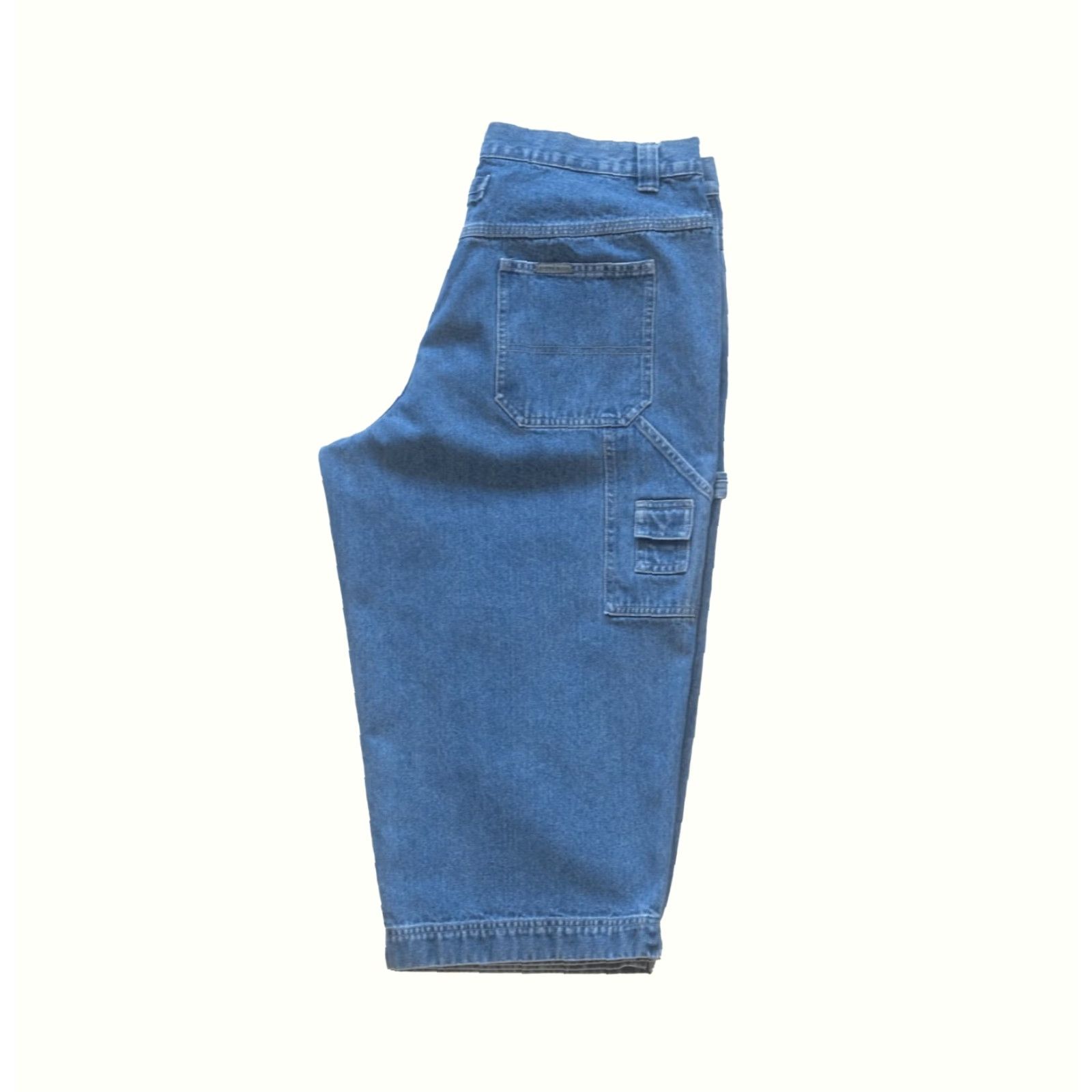 Lee VINTAGE LEE RIVETED VTG Y2K 90s BLUE JEAN DENIM WIDE LEG RETRO BAGGY SHORTS MEN SZ 36x29 Size US 36 / EU 52 - 2 Thumbnail