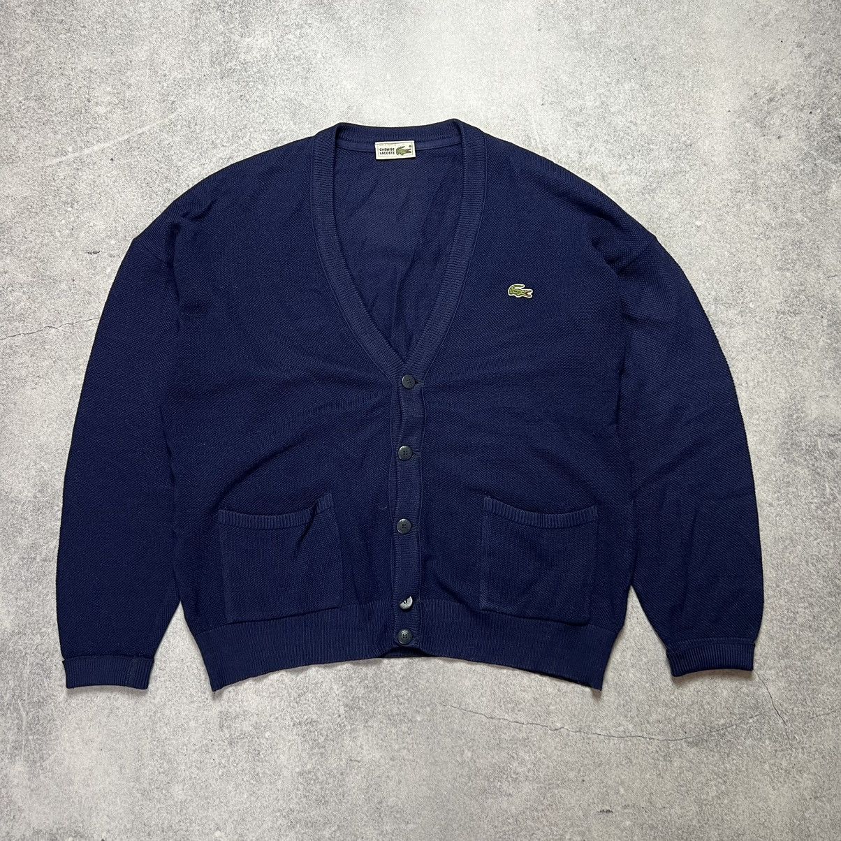 Lacoste Vintage 90s Lacoste Knitted Old Money Luxury Y2K Cardigan Size US XL / EU 56 / 4 - 1 Thumbnail