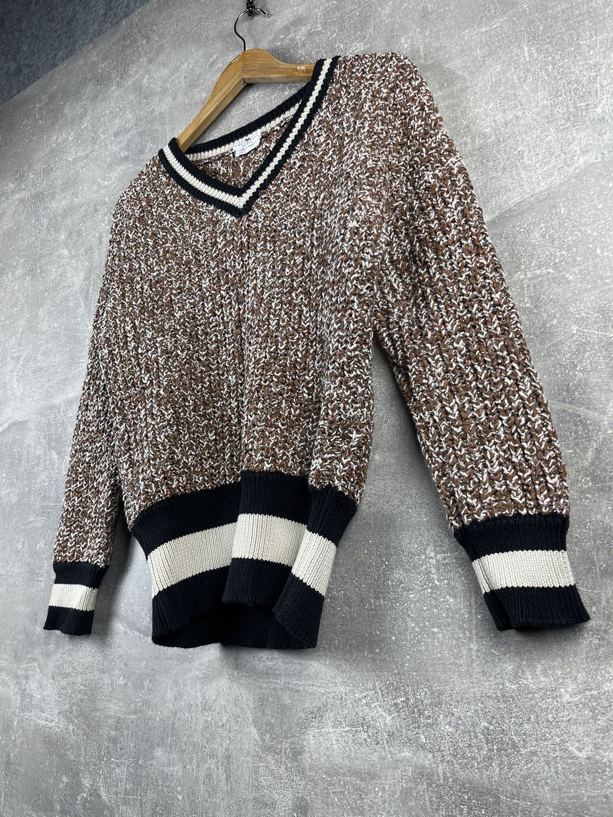 Brunello Cucinelli Brunello Cucinelli for Humanity Cotton/Wool V Neck Sweater Size M / US 6-8 / IT 42-44 - 2 Thumbnail