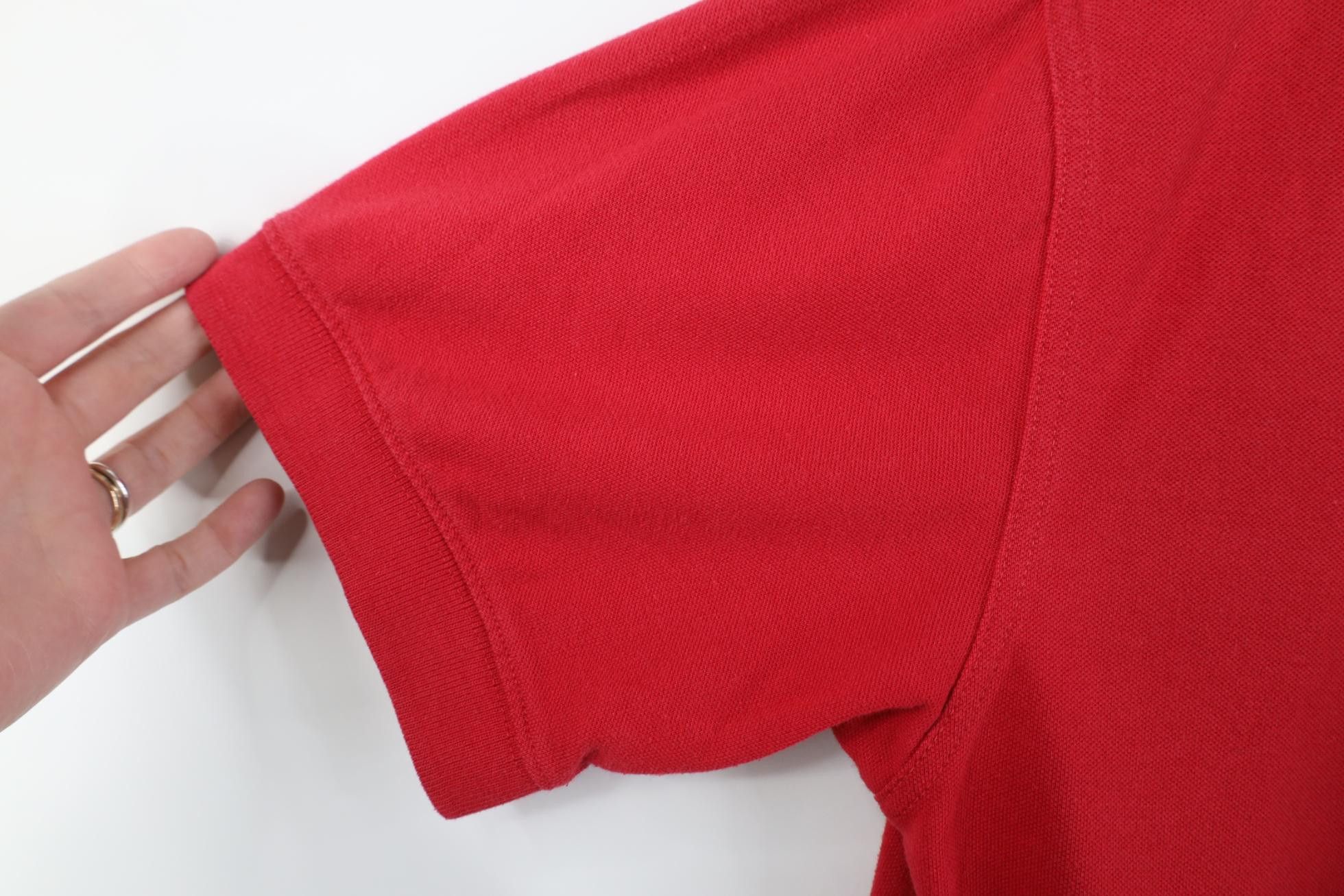 Vintage Vintage 80s 90s Streetwear Penguin Knit Golf Polo Shirt Red Size US M / EU 48-50 / 2 - 9 Thumbnail