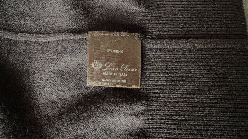 Loro Piana LORO PIANA Black goat cashmere cardigan Size US XL / EU 56 / 4 - 7 Thumbnail