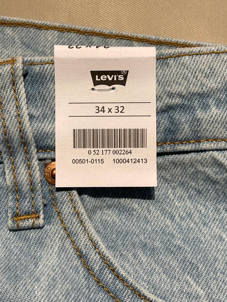Levi's LEVI'S 501 Men's Blue Jeans – W34 L32 – Light Blue Size US 34 / EU 50 - 4 Thumbnail