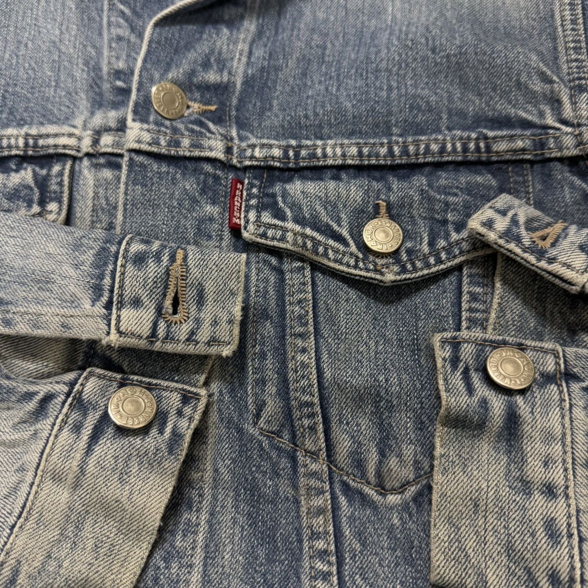 HOLLYWOOD RANCH MARKET Vintage 90s Hollywood Ranch Market Denim Jacket Distressed Size US M / EU 48-50 / 2 - 11 Thumbnail