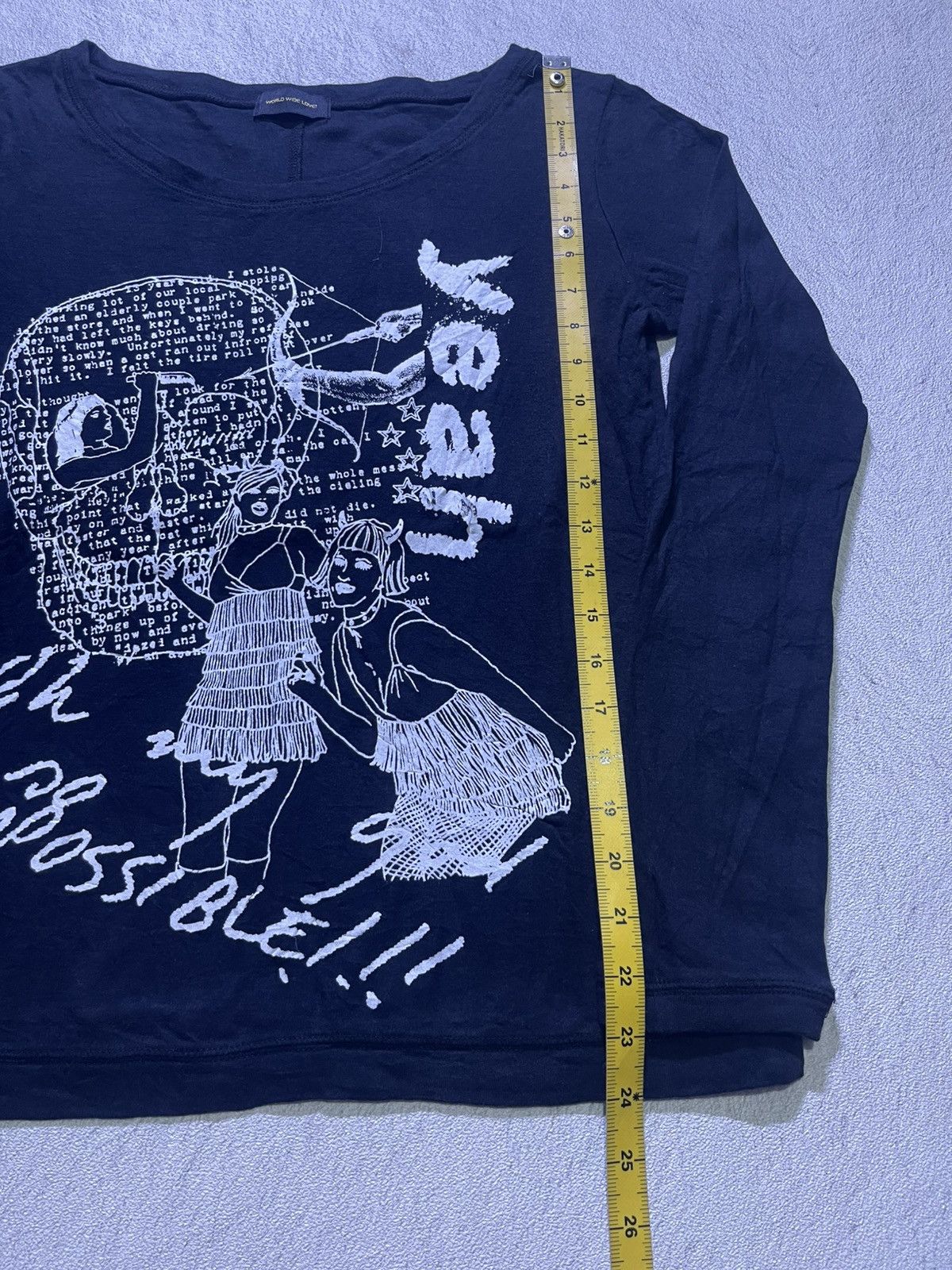 Japanese Brand Y2K WORLD WIDE LOVE long sleeve tshirt Size M / US 6-8 / IT 42-44 - 7 Thumbnail