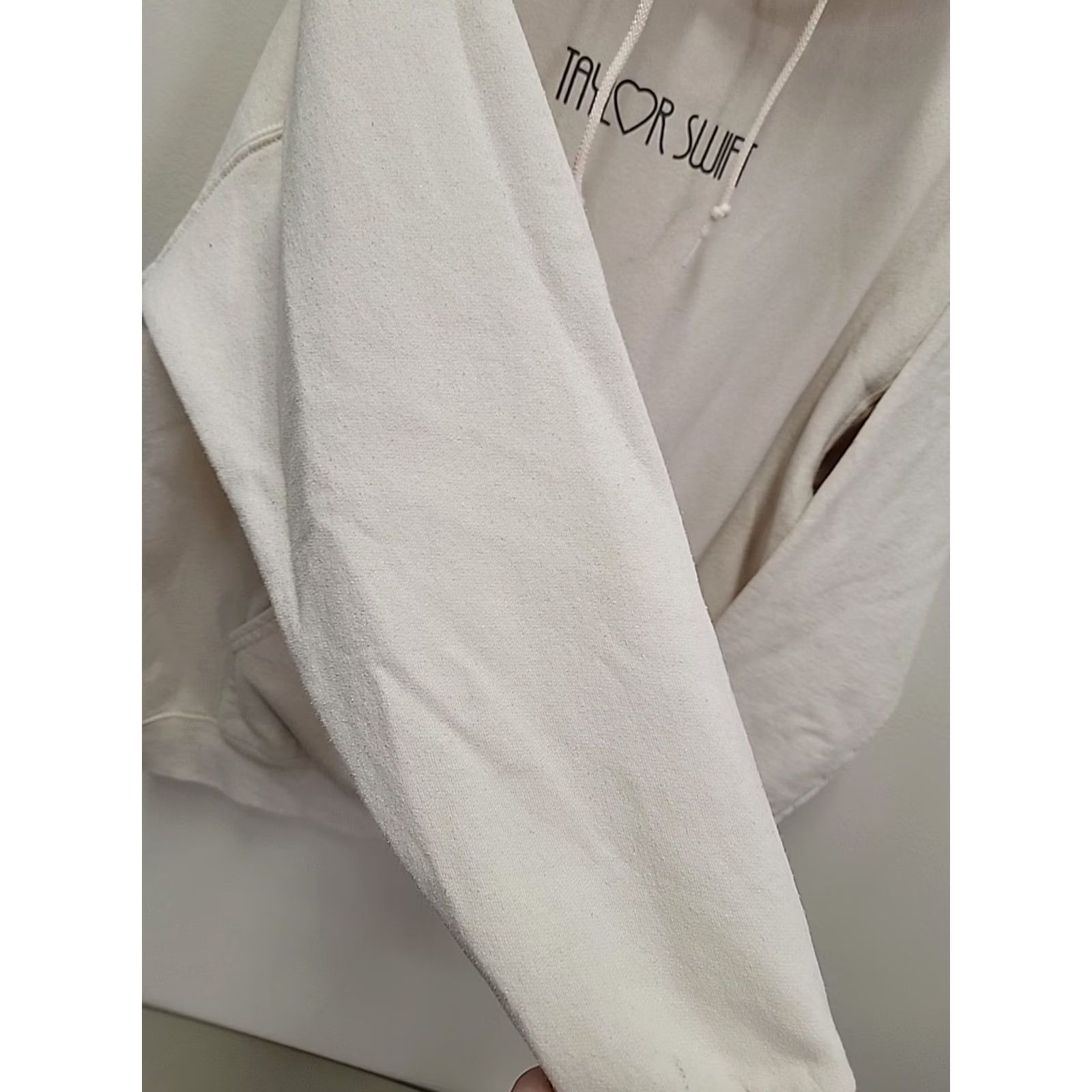 Vintage Taylor Swift The Eras Tour Official Merch Hoodie Sweatshirt Hooded Pullover Beige L Women Graphic Print Pockets Logo Vintage: No Size L / US 10 / IT 46 - 3 Thumbnail