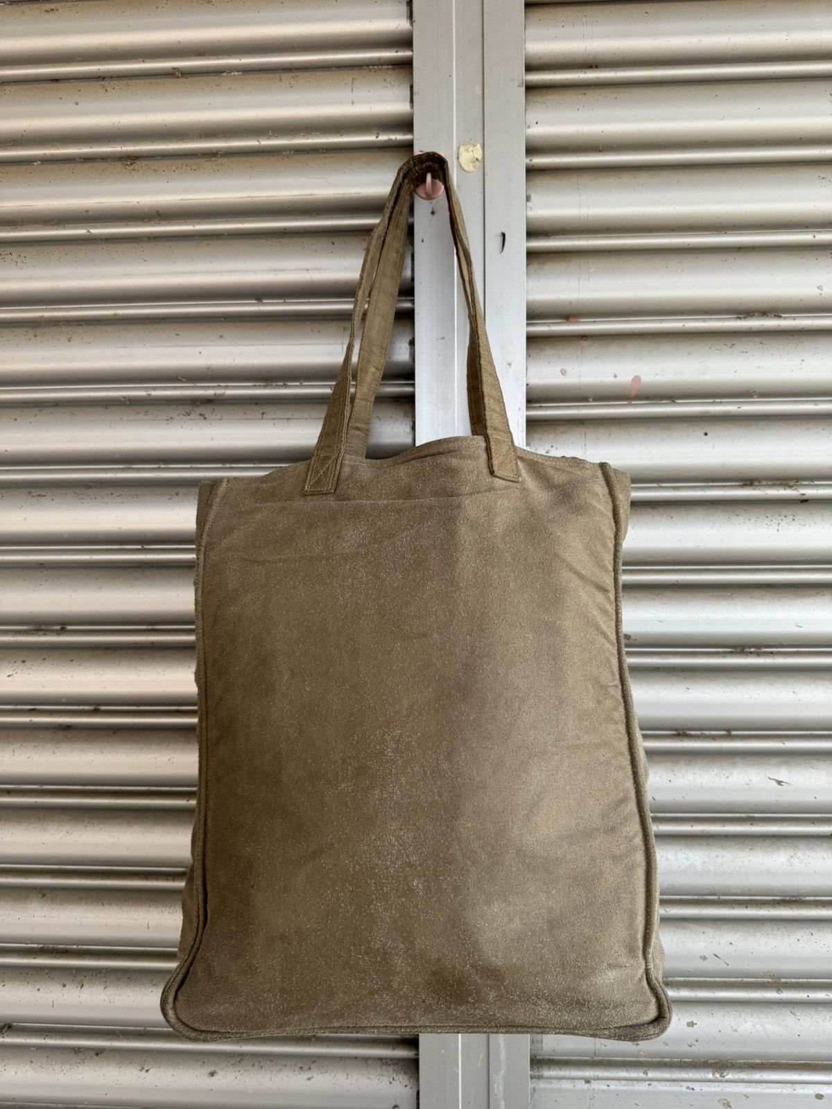 Designer × Tete Homme Tete Homme suede leather tote bag Size ONE SIZE - 4 Thumbnail