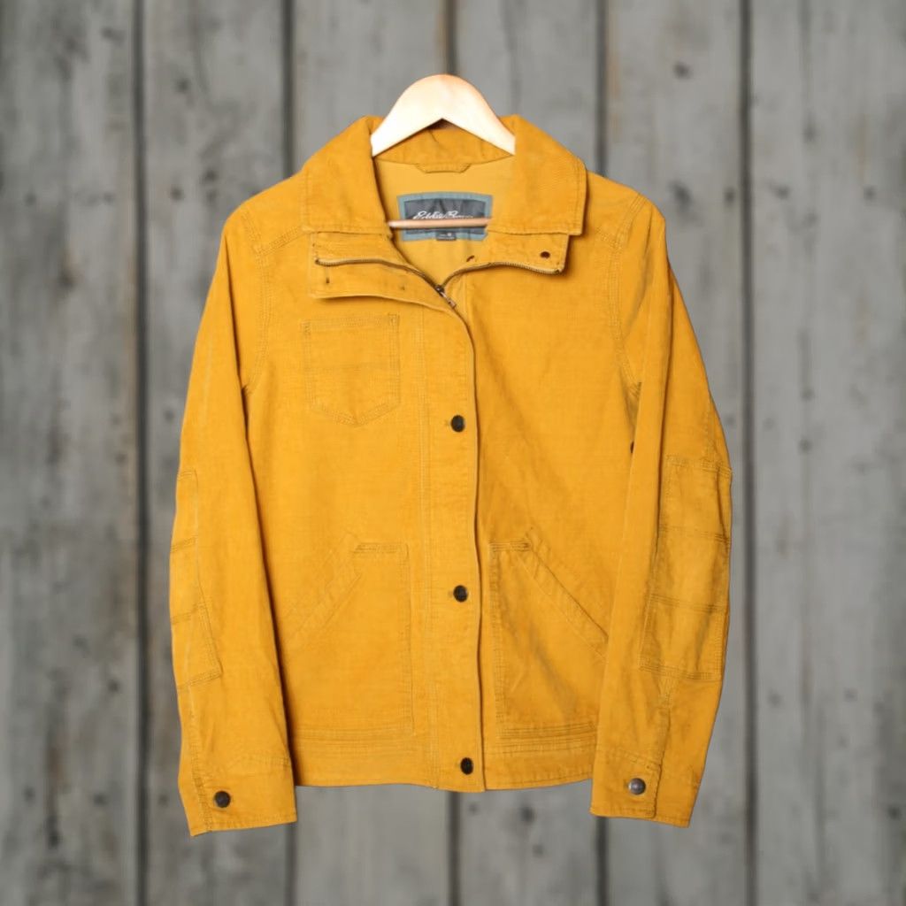 Eddie Bauer EDDIE BAUER Jacket Women's M Corduroy Utility Yellow Fall 2013 Shirt? Size M / US 6-8 / IT 42-44 - 1 Thumbnail