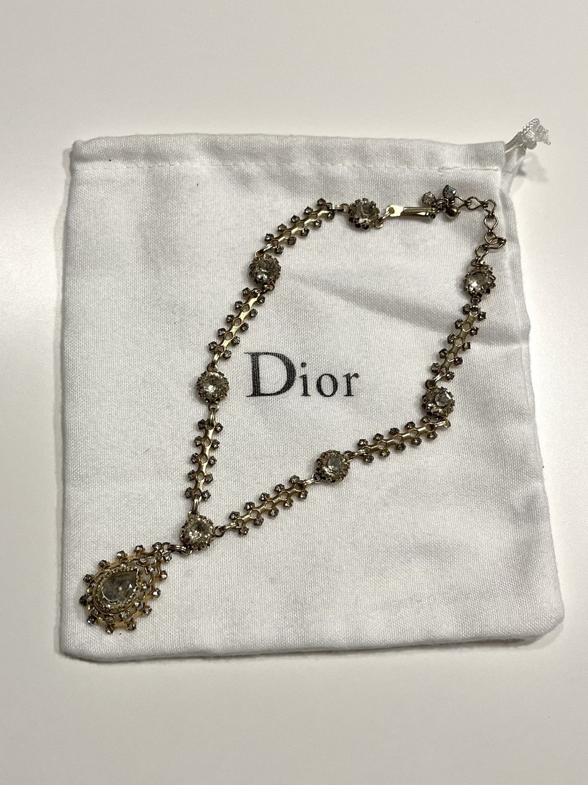 Dior ★0% TAX★ DIOR BY KRAMER REVIVAL LAVALIER NECKLACE CHOKER Size ONE SIZE - 5 Thumbnail