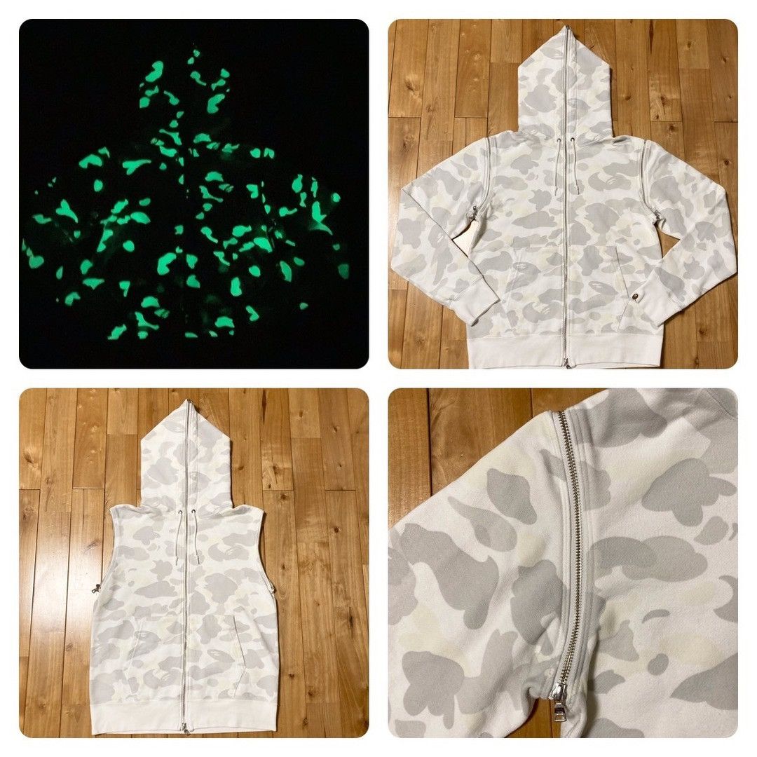 Bape 💫Glow in the dark💫 BAPE City camo full zip hoodie vest APE Size US M / EU 48-50 / 2 - 1 Thumbnail