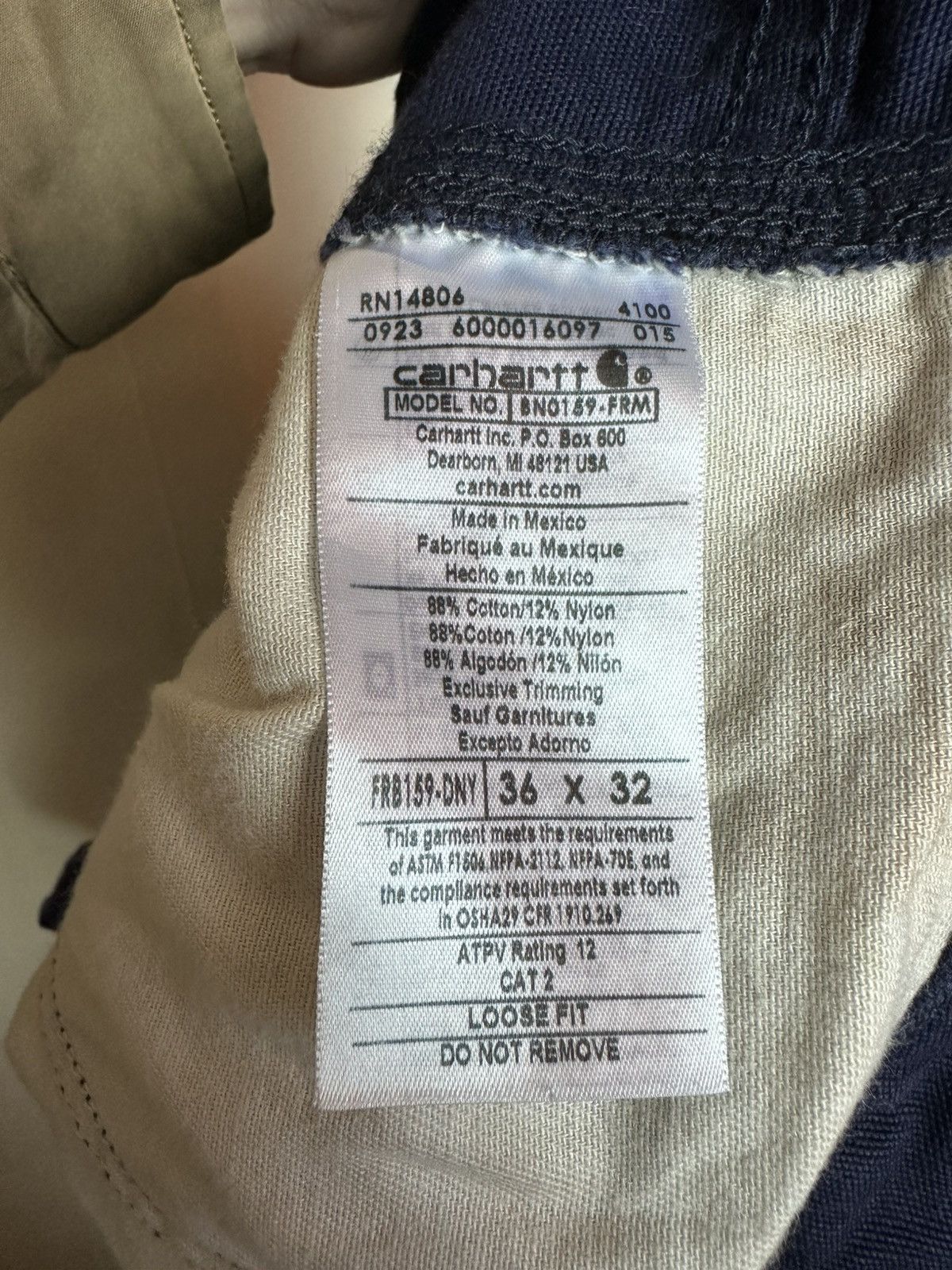 Carhartt Carhartt Fire Resistant Work Pants 2112 Size US 36 / EU 52 - 4 Thumbnail